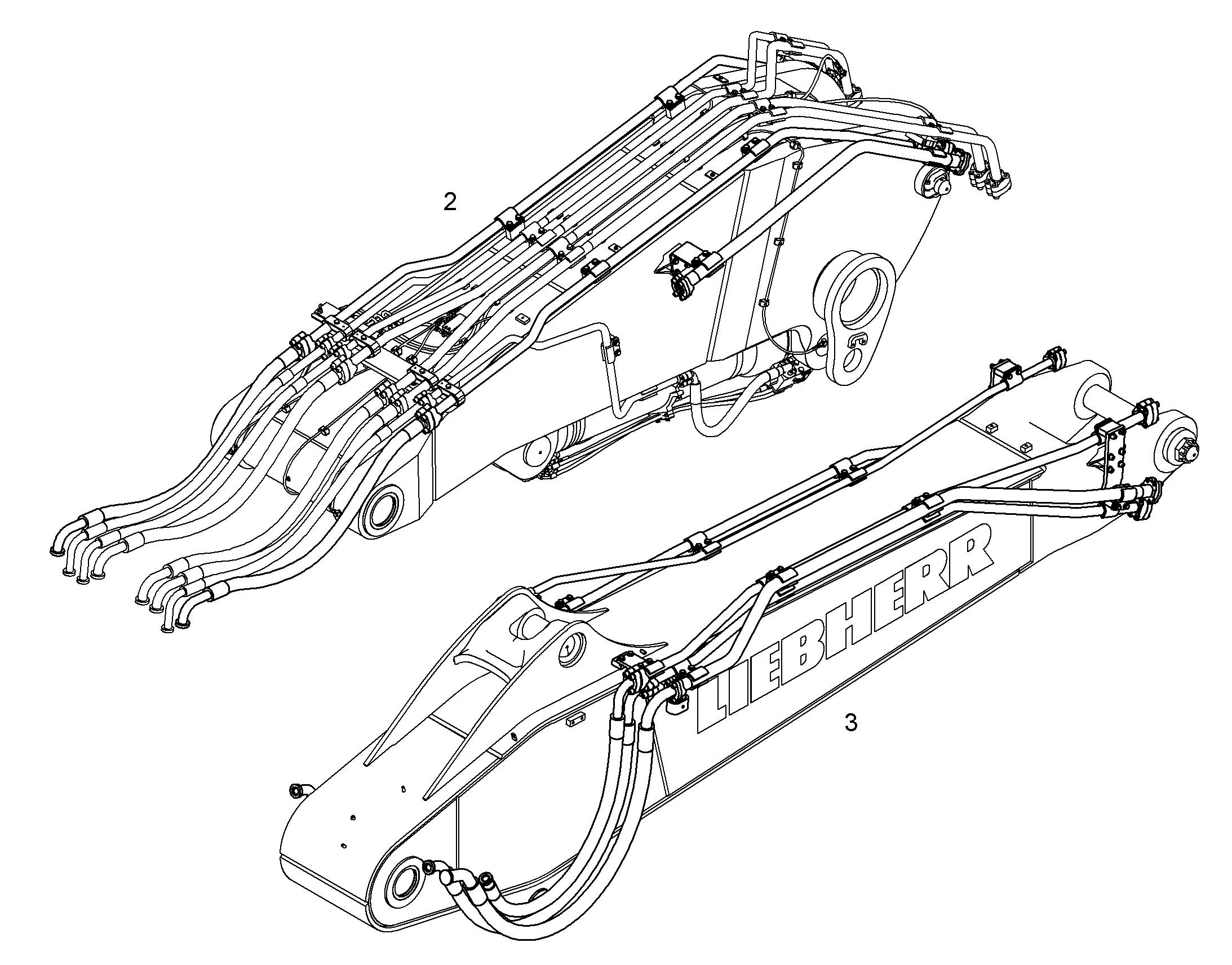 ПРОВОДКА МОНТАЖ AHS 10068209 LIEBHERR