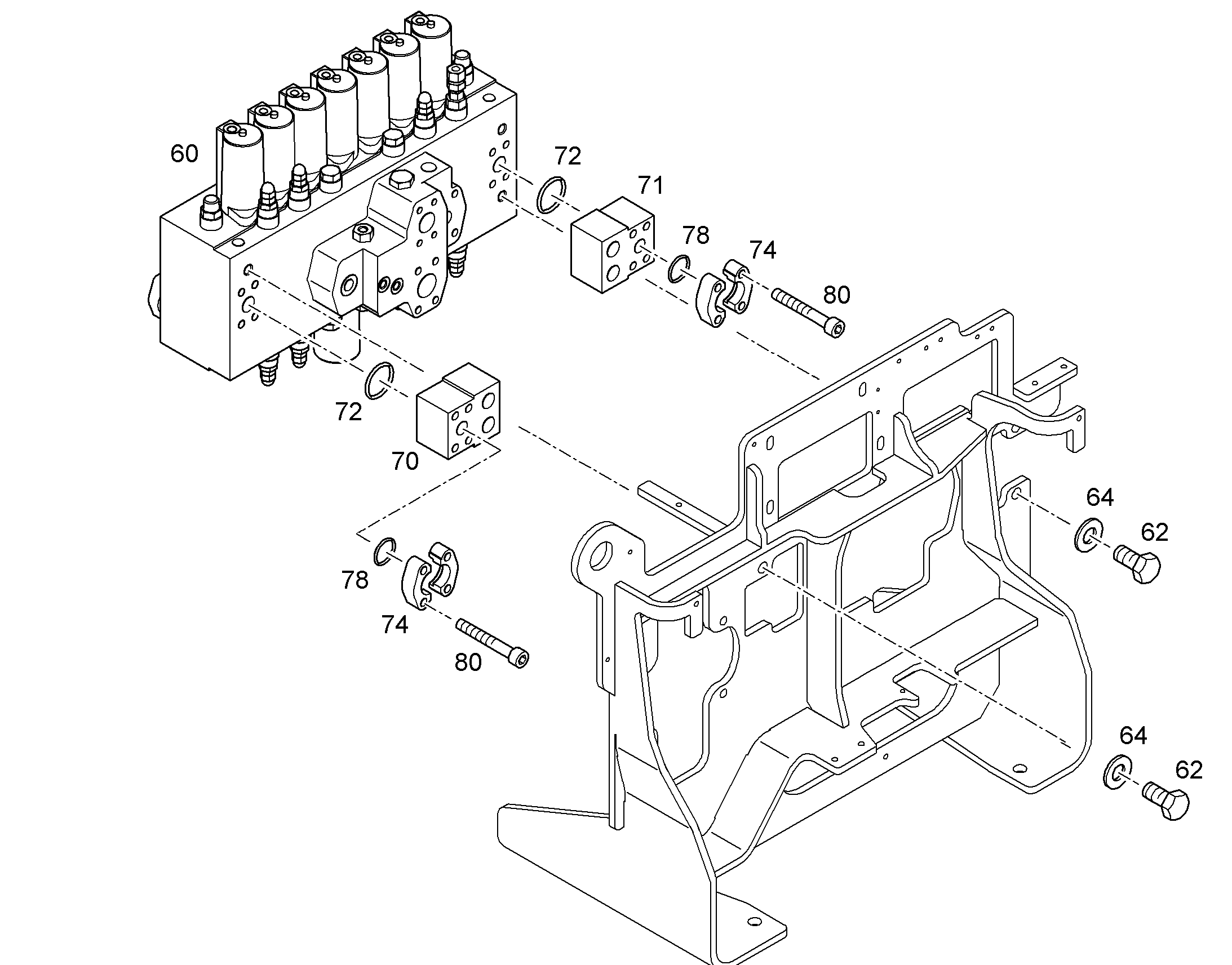БЛОК УПРАВЛЕНИЯ 7-FACH 10476463 LIEBHERR