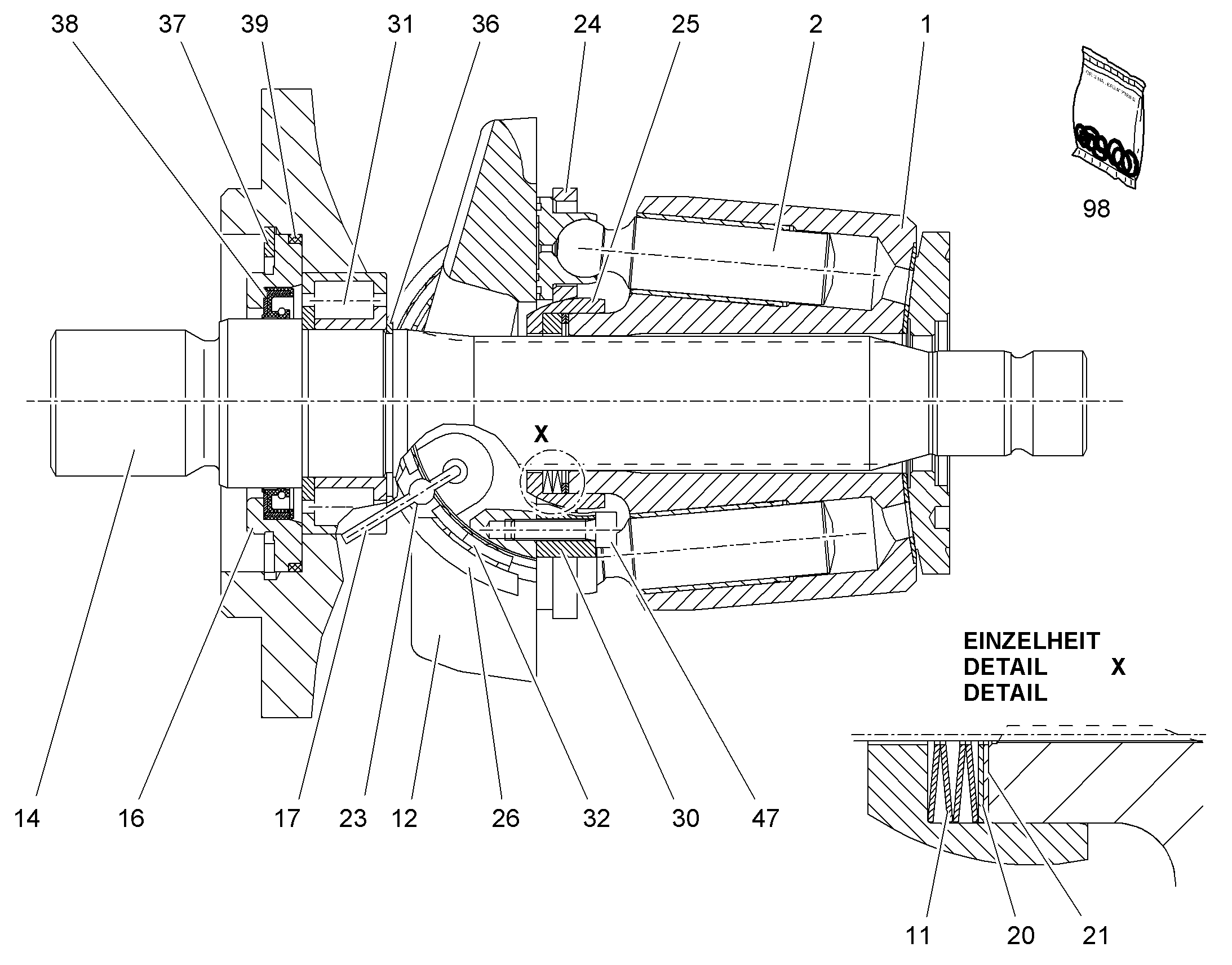 ШАР ОТВОДА 10007944 LIEBHERR