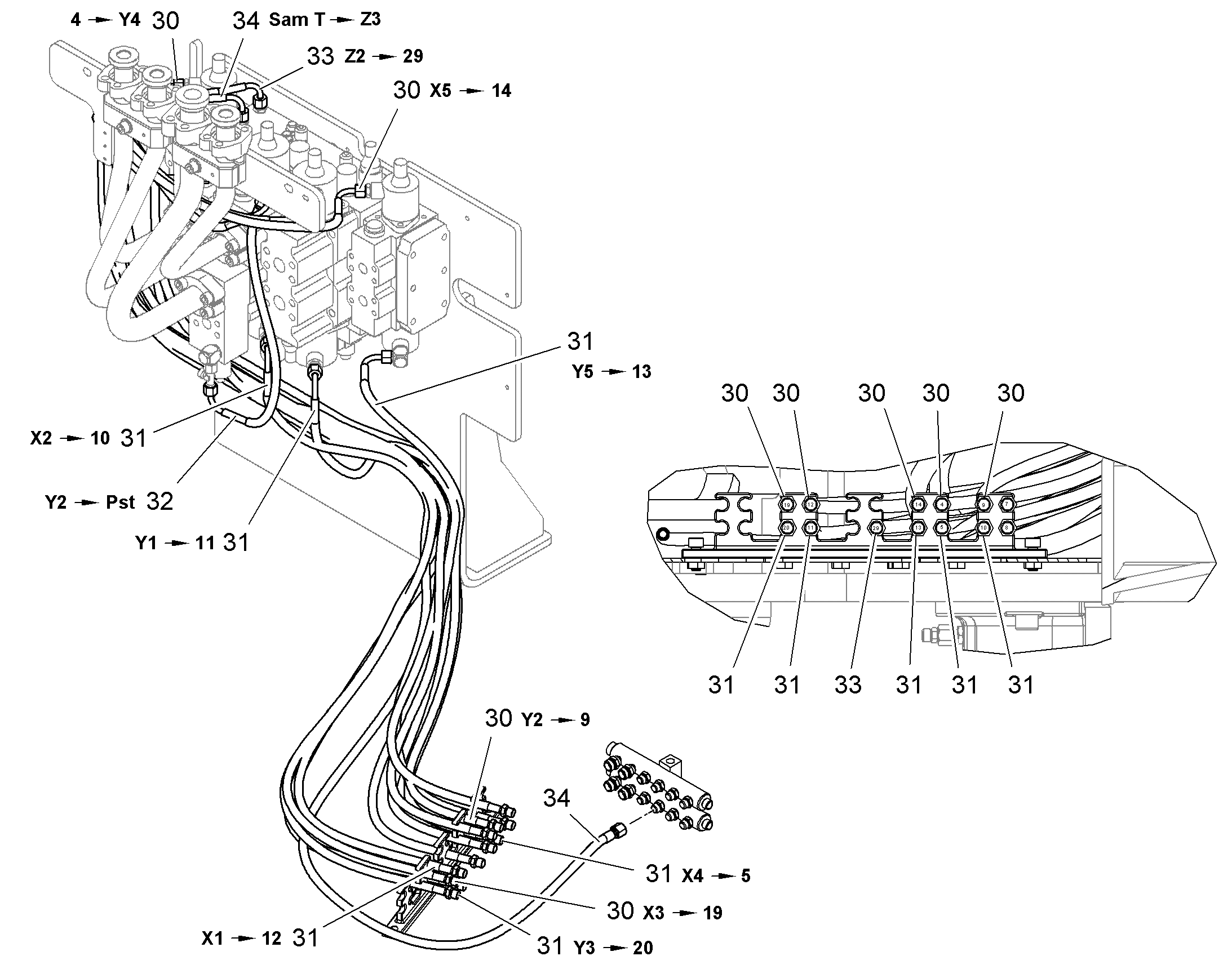 ПЕРЕКЛЮЧЕНИЕ УПРАВЛЕНИЕ 10374936 LIEBHERR