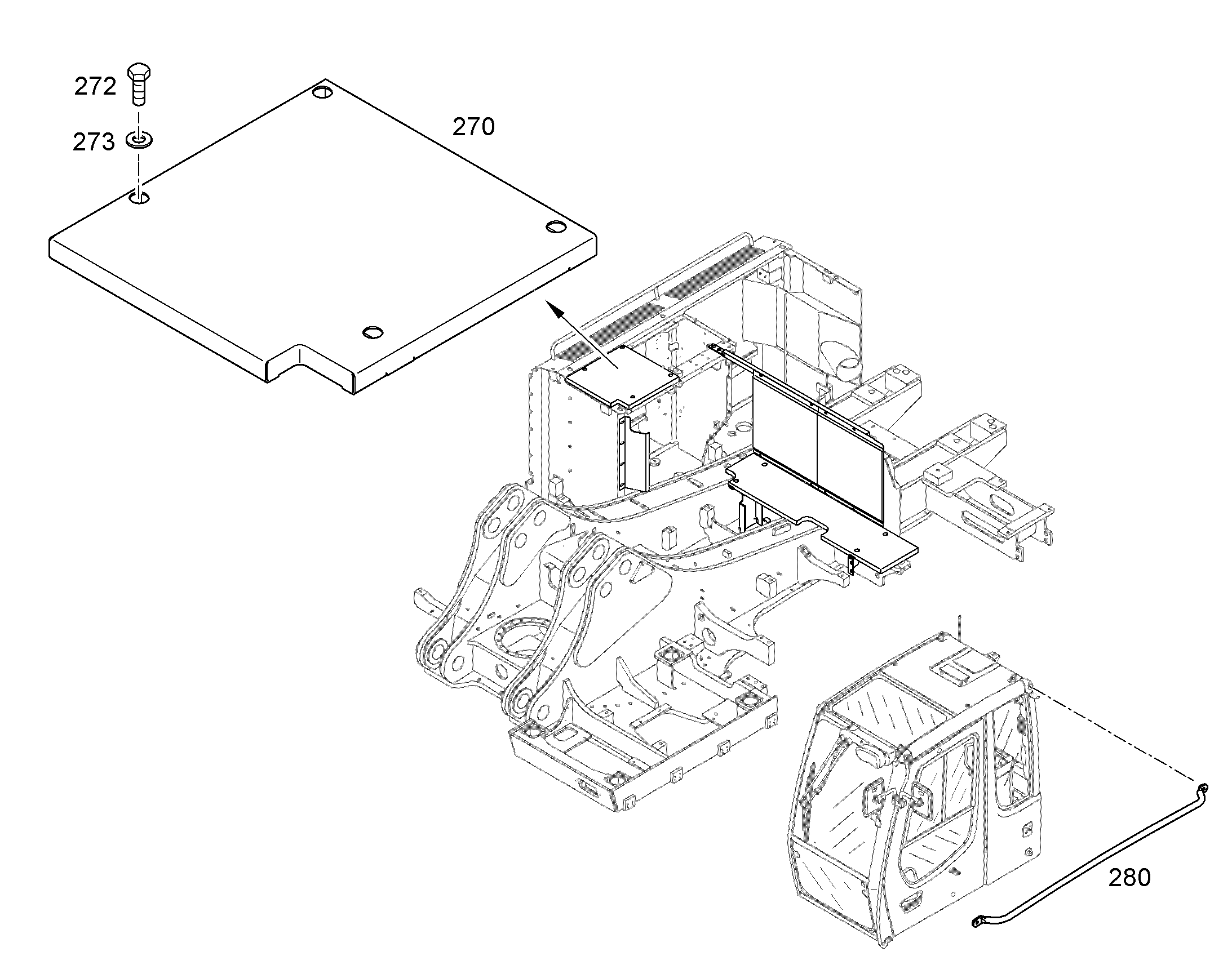 КРЫШКА 10058623 LIEBHERR