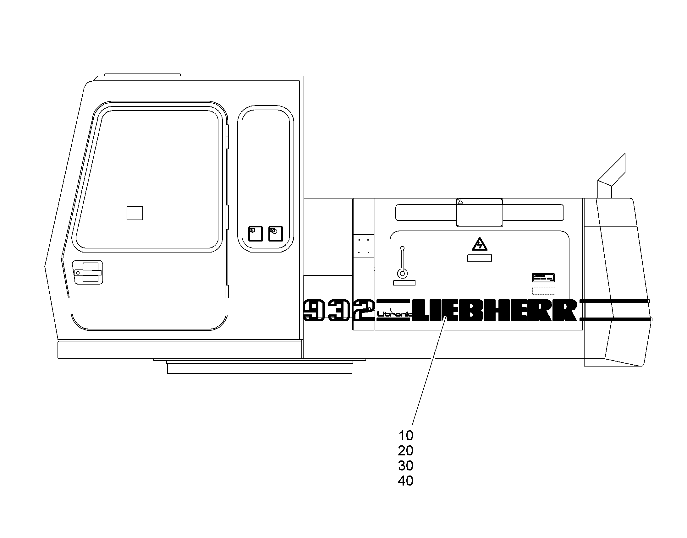 ТАБЛИЧКИ ПОЛОЖЕНИЯ ЕЭС 10065094 LIEBHERR