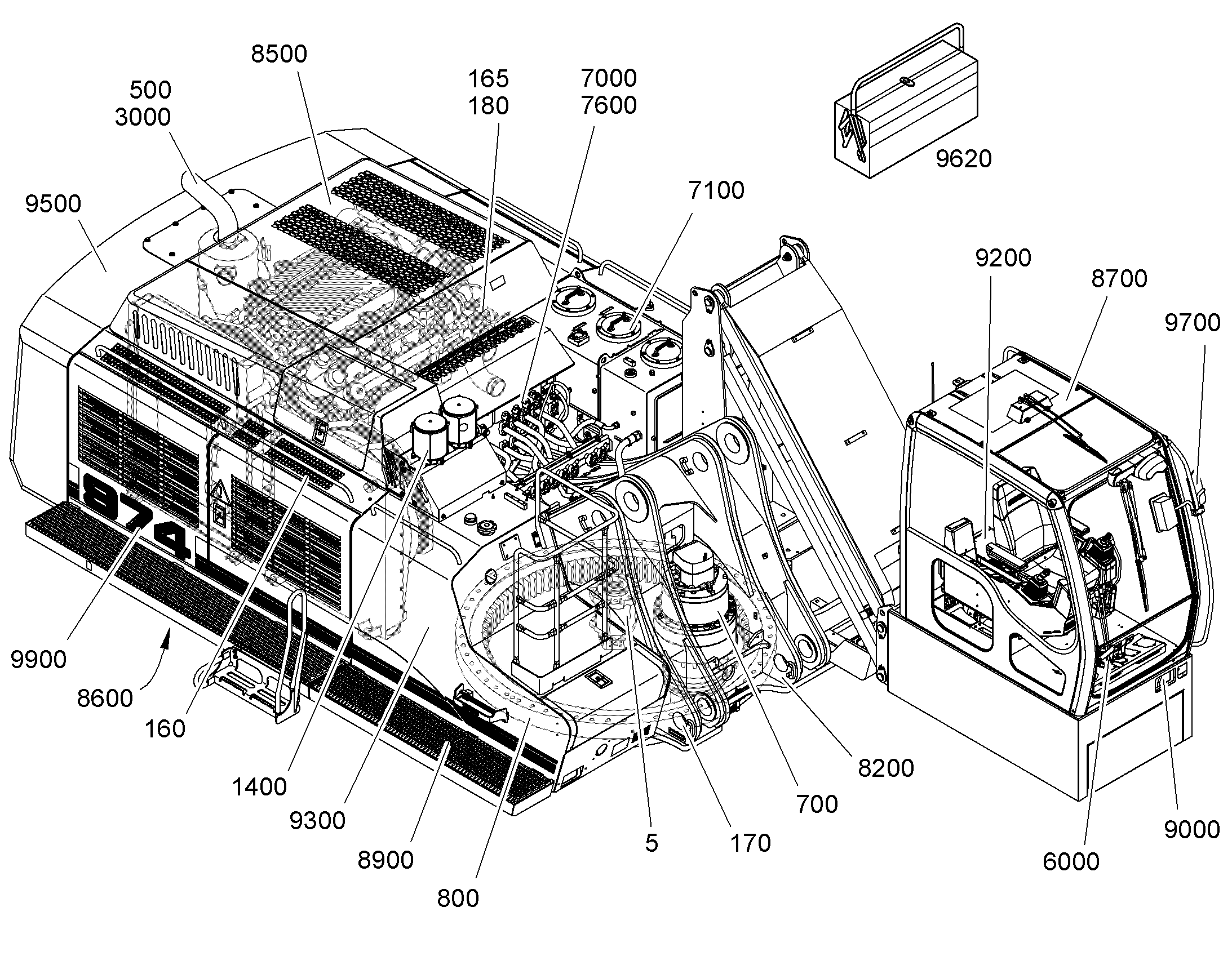 ЭЛЕКТРОУСТАНОВКА В ШАССИ 10086193 LIEBHERR
