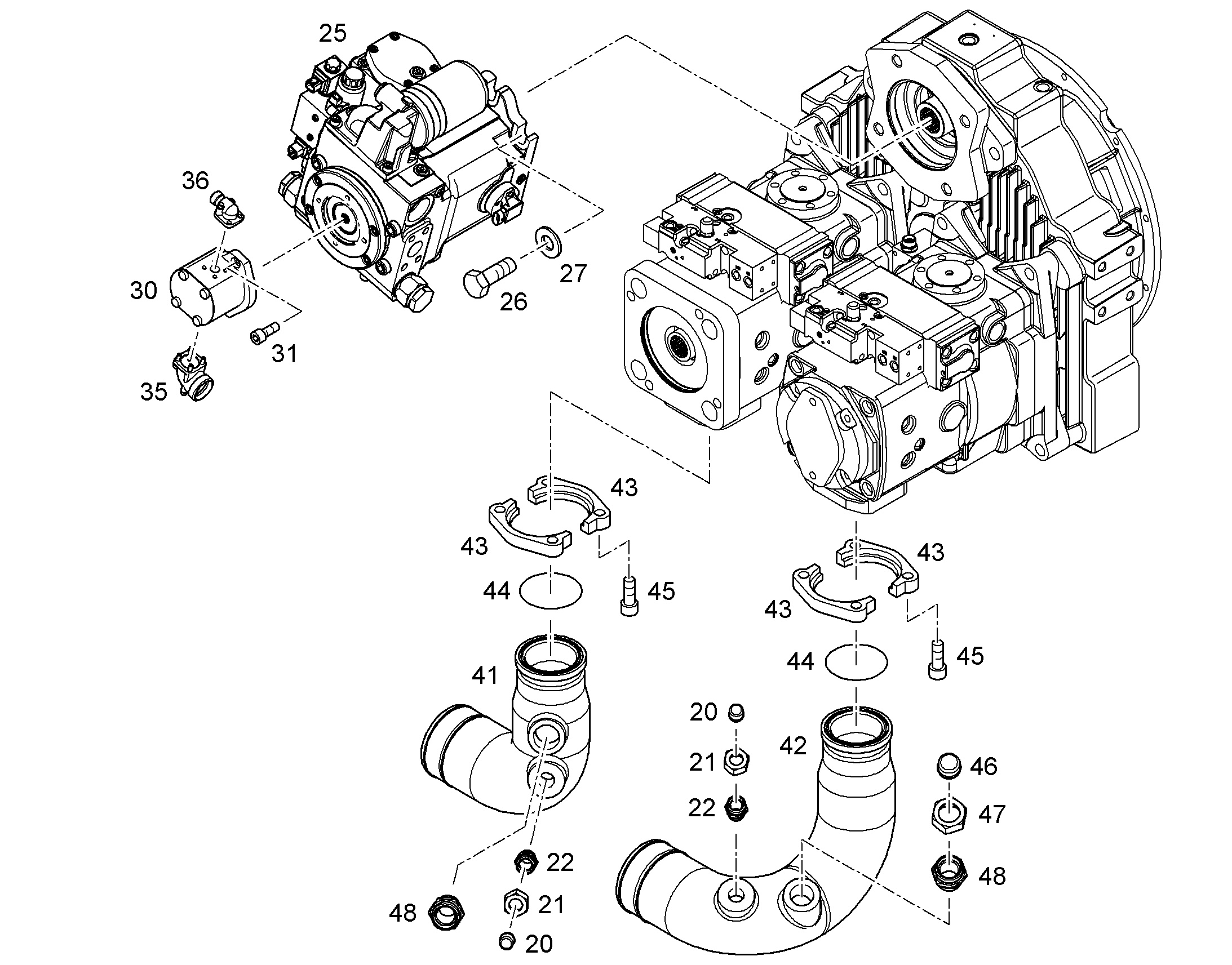 НАСОС ПОВООРОТНОЙ ПЛАТФОРМЫ A4VG 125cm³/U 10428466 LIEBHERR