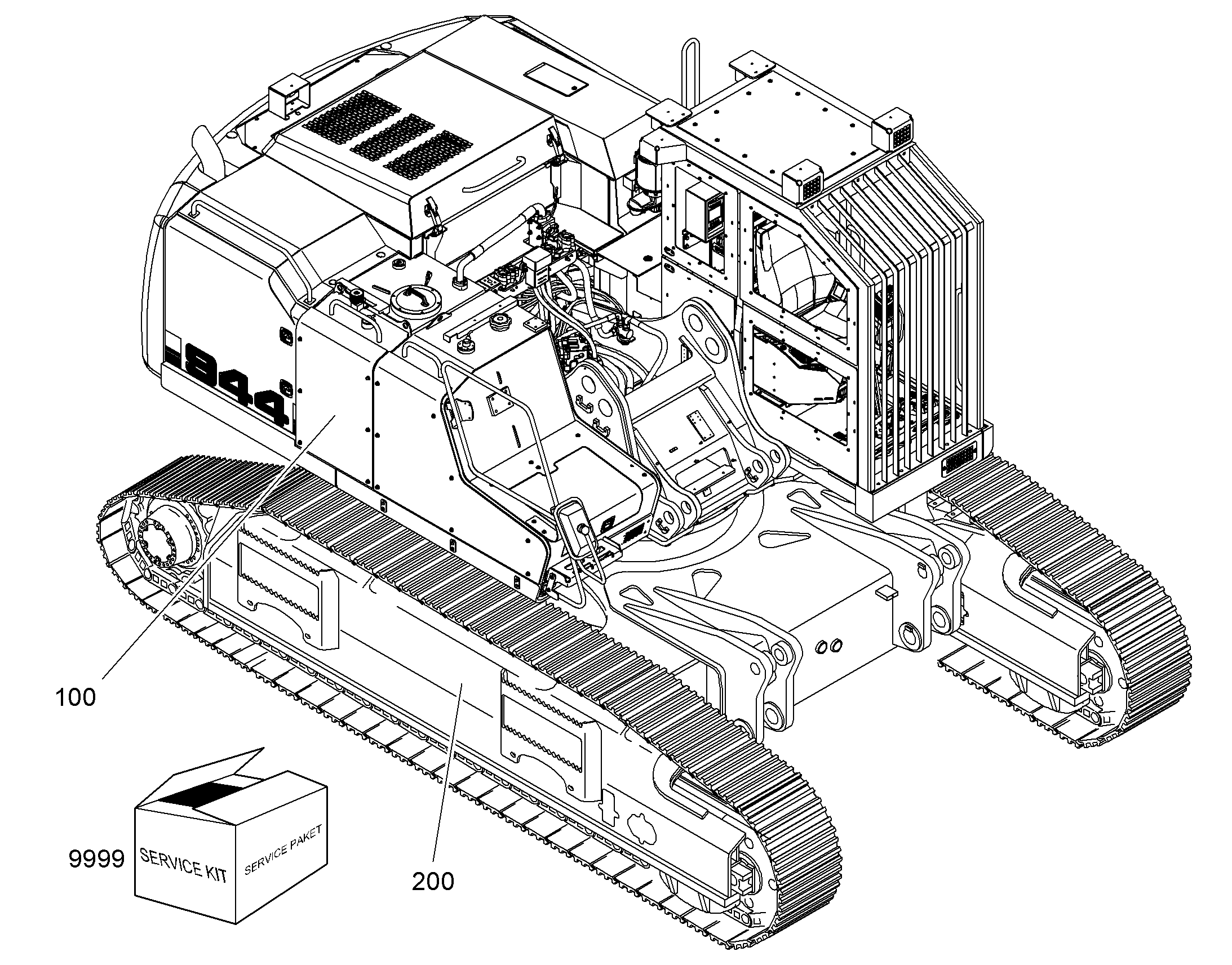 ШАССИ, КОМПЛЕКТ 10096376 LIEBHERR
