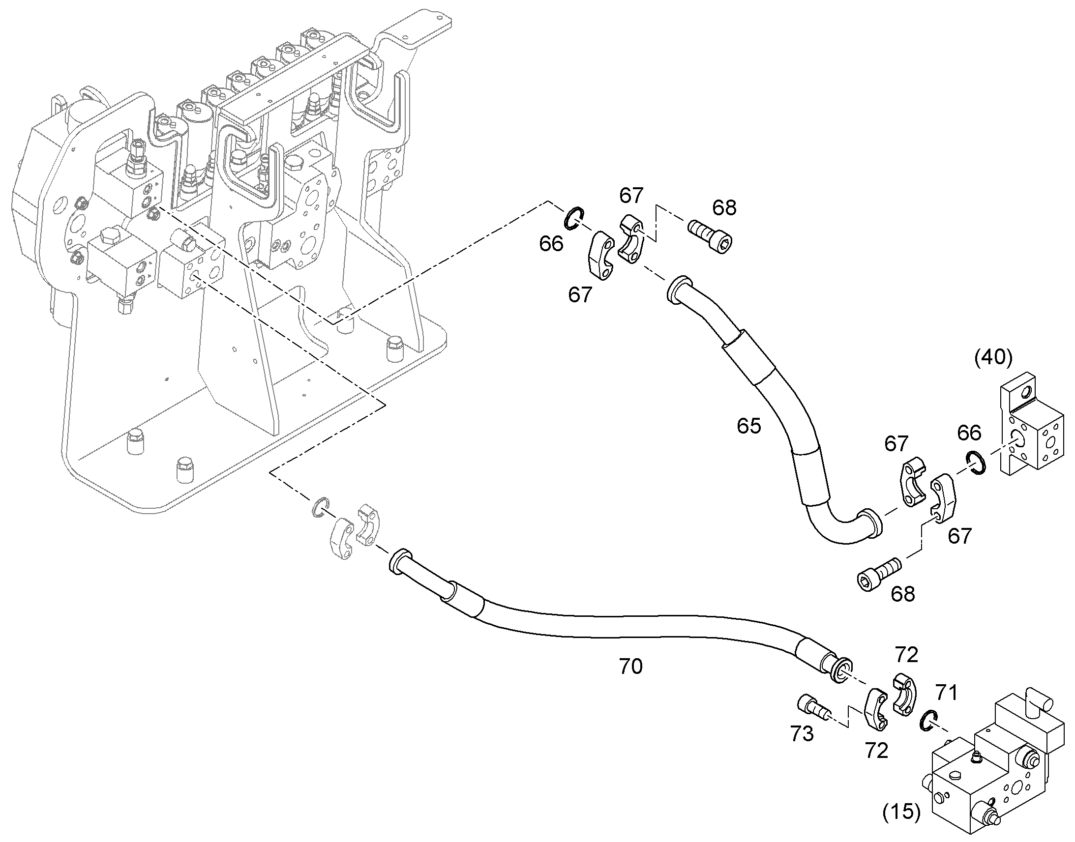ШЛАНГ 25X910 10354737 LIEBHERR