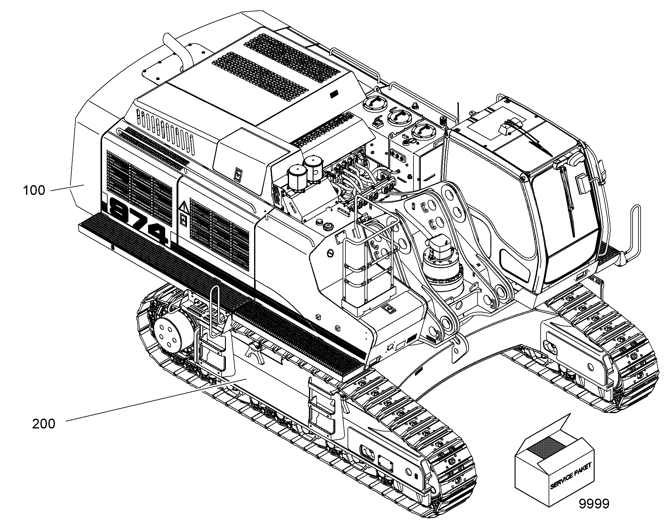ШАССИ, КОМПЛЕКТ 10075372 LIEBHERR
