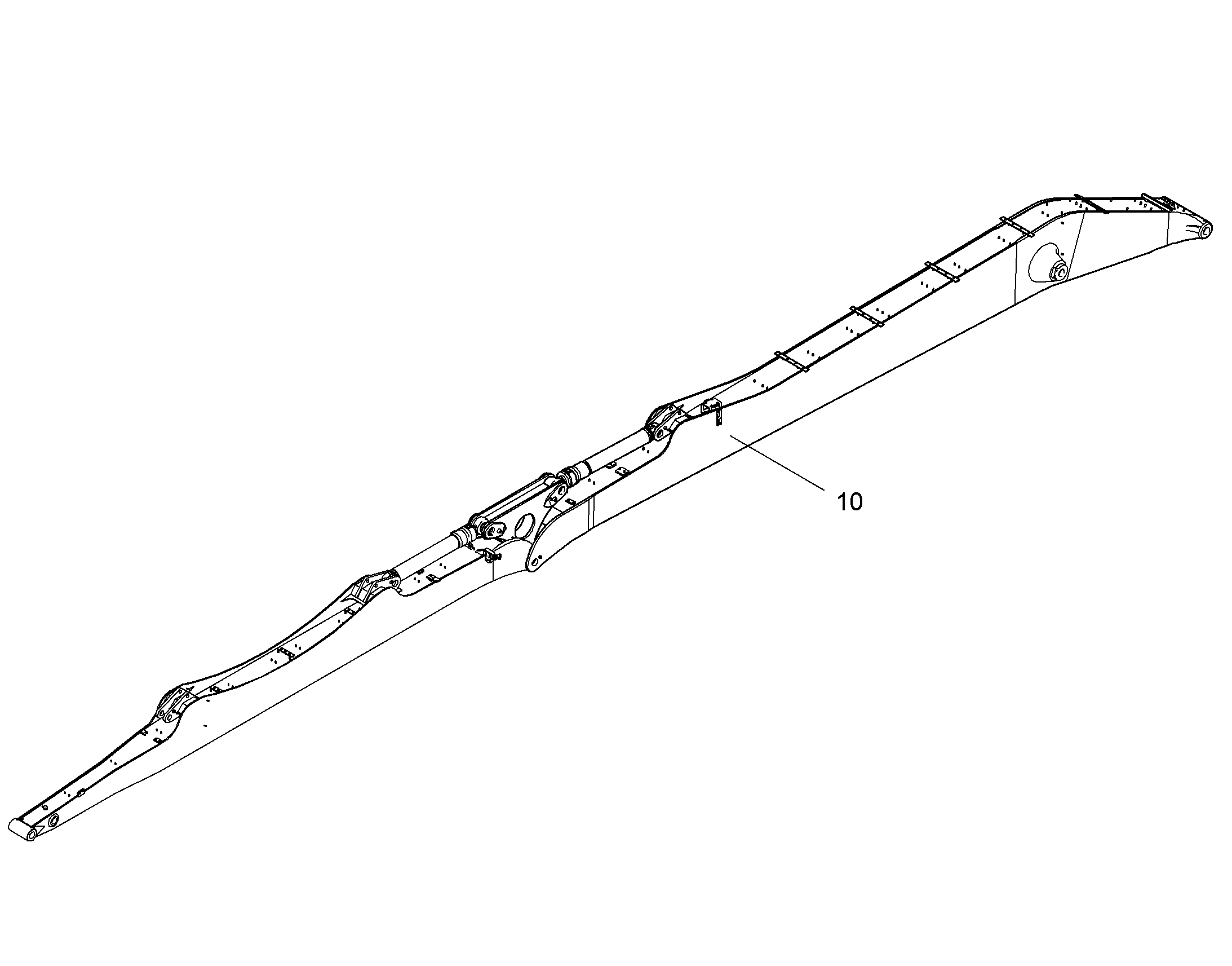 МОНОСТРЕЛА ОТКОСА 9,70M 10061950 LIEBHERR