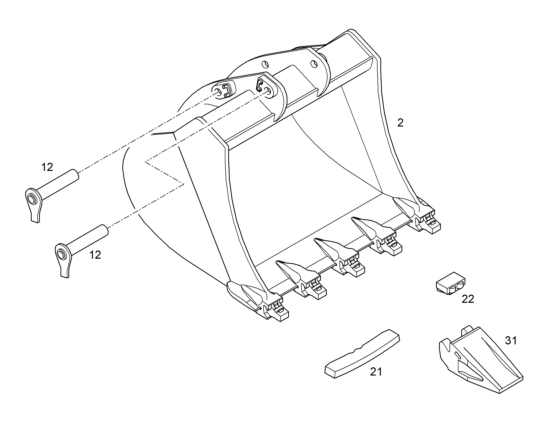 ЛОПАТА ОБРАТНАЯ 10079026 LIEBHERR