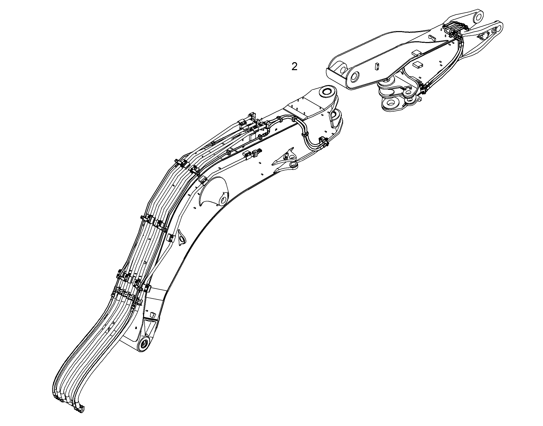 ПРОВОДКА ПРИВОД МЕХ. ПОВОРОТА 10078096 LIEBHERR