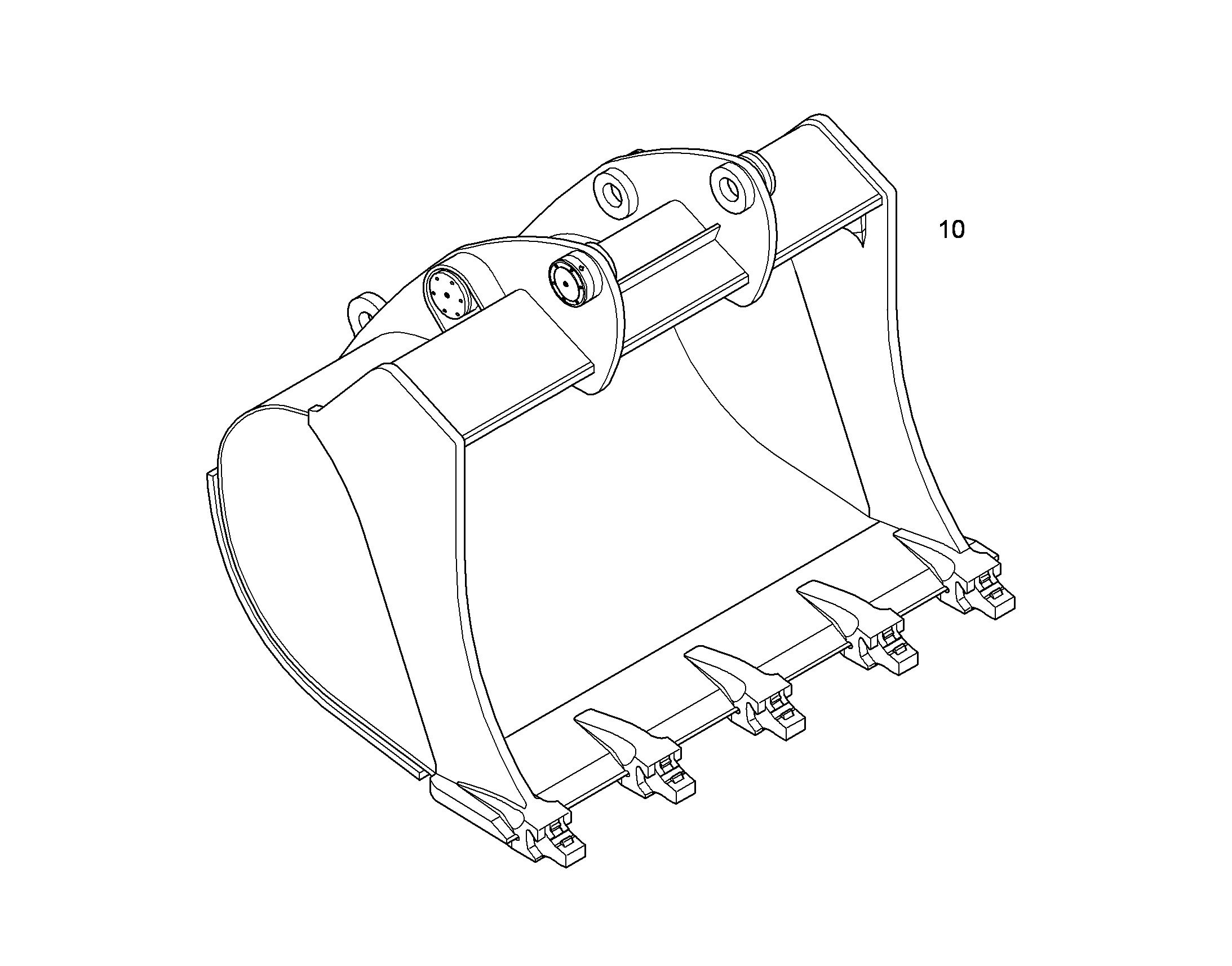 ЛОПАТА ОБРАТНАЯ 2150MM 4.00M3 10389183 LIEBHERR