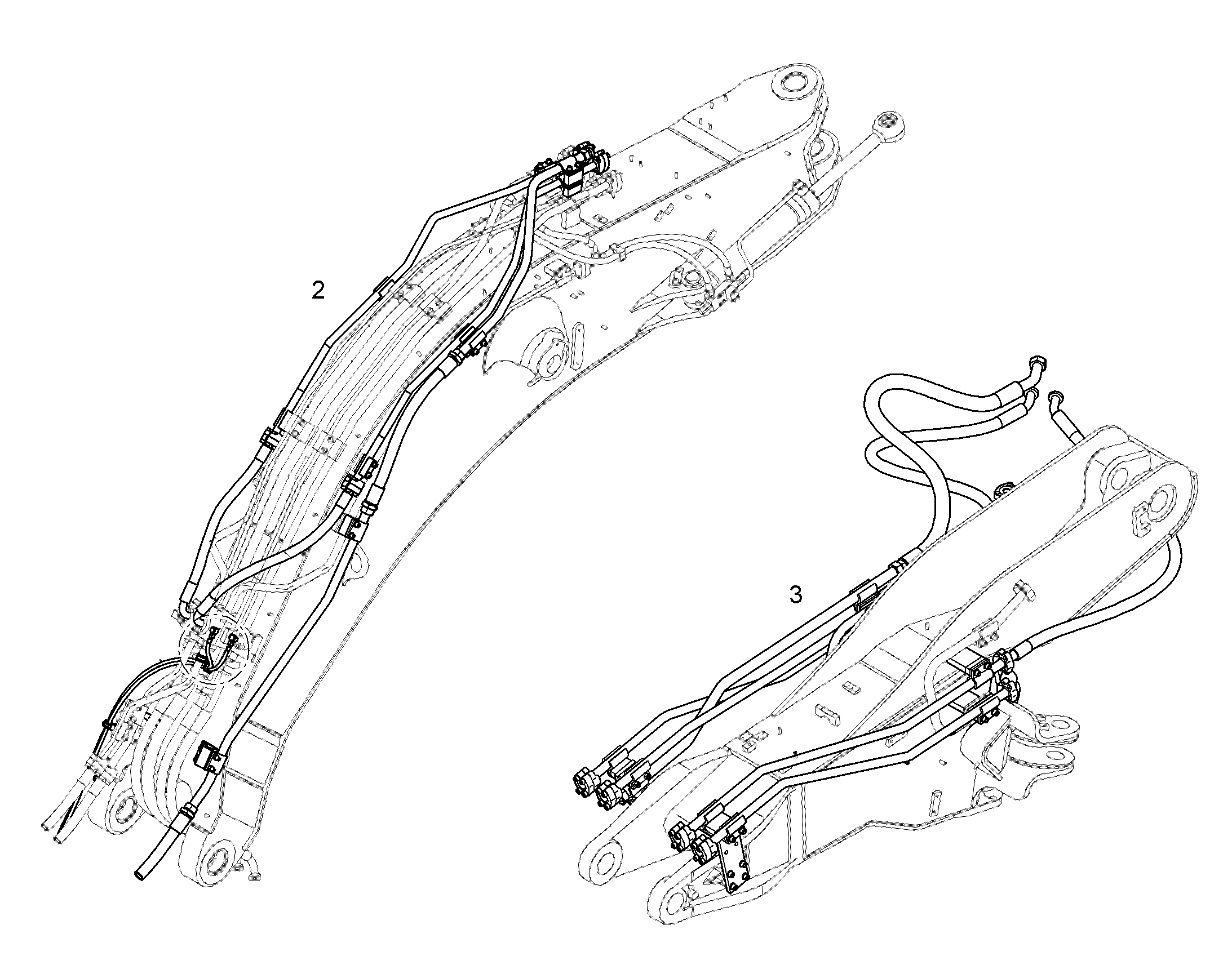ПРОВОДКА МОНТАЖ AHS 10076642 LIEBHERR