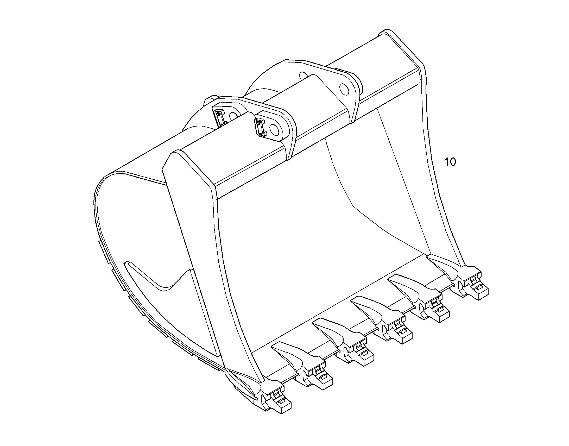 ЛОПАТА ОБРАТНАЯ 1800MM 2,60M3 10358468 LIEBHERR