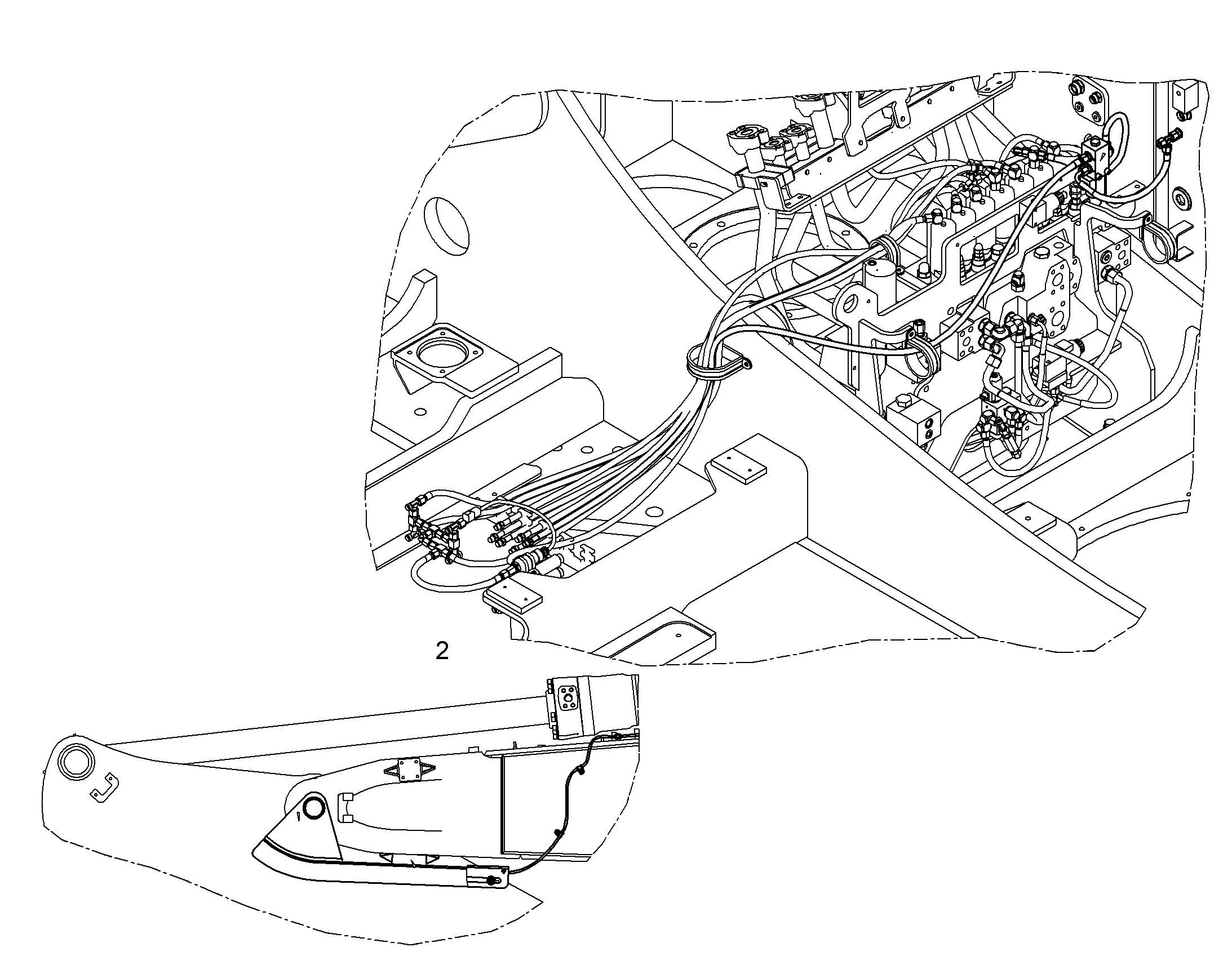 ОТКЛЮЧЕНИЕ ЦИЛИНДРА РУКОЯТИ 10079818 LIEBHERR