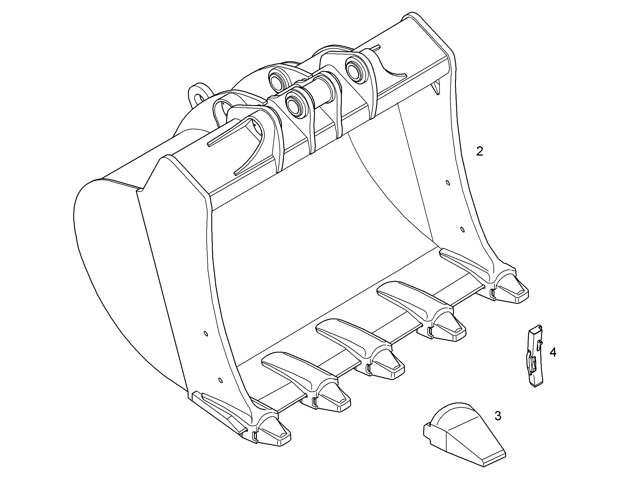 ЛОПАТА ОБРАТНАЯ 10082148 LIEBHERR