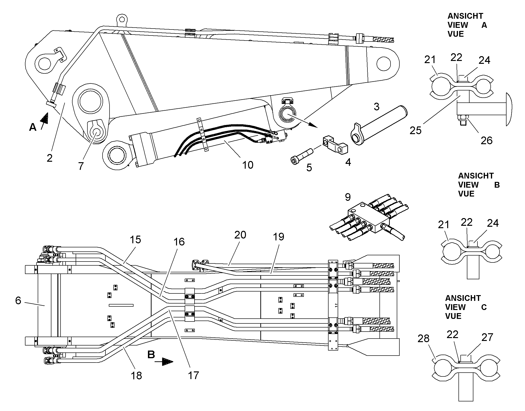 БОЛТ 110X793X660 10365763 LIEBHERR