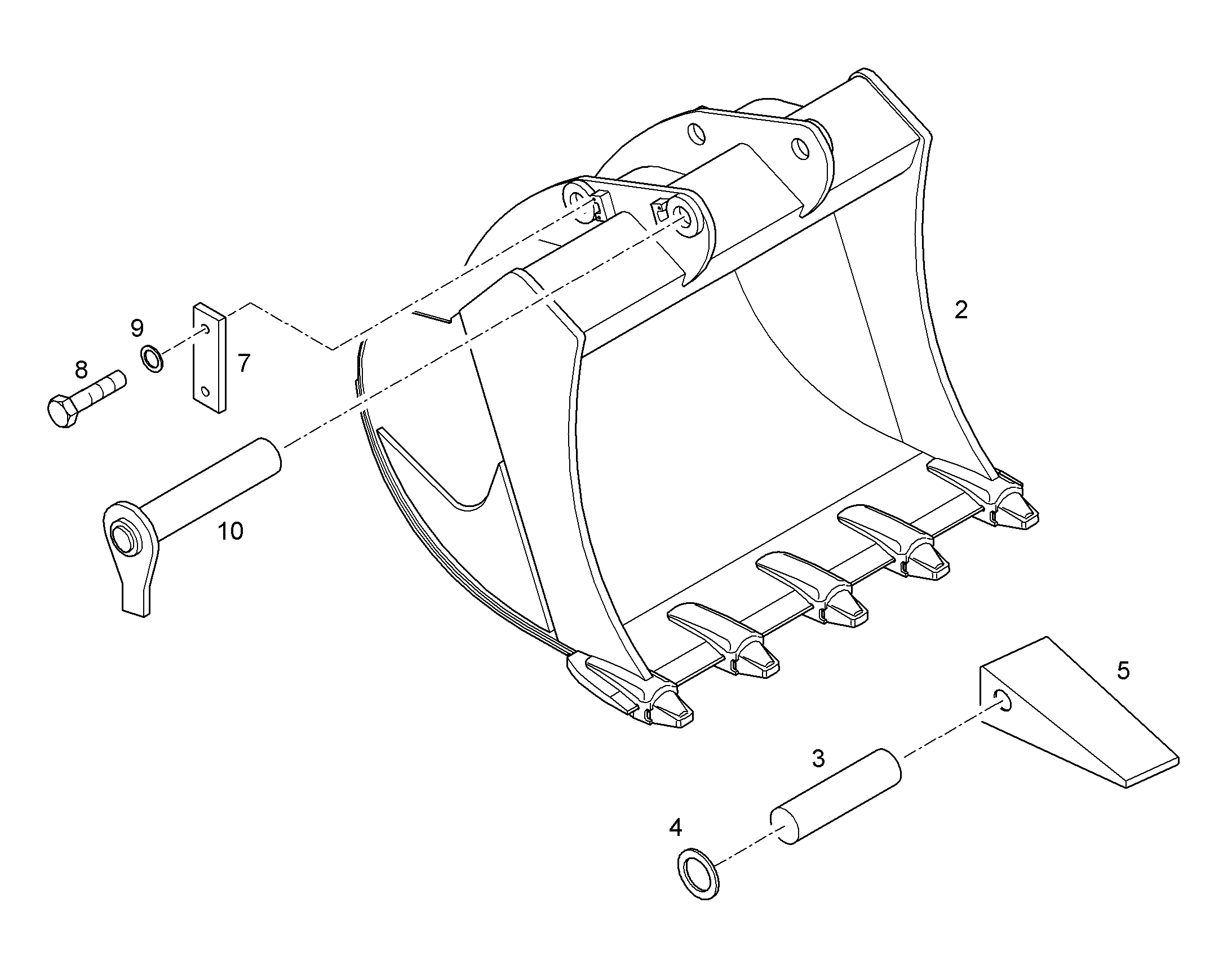 ЛОПАТА ОБРАТНАЯ HDL 10084188 LIEBHERR