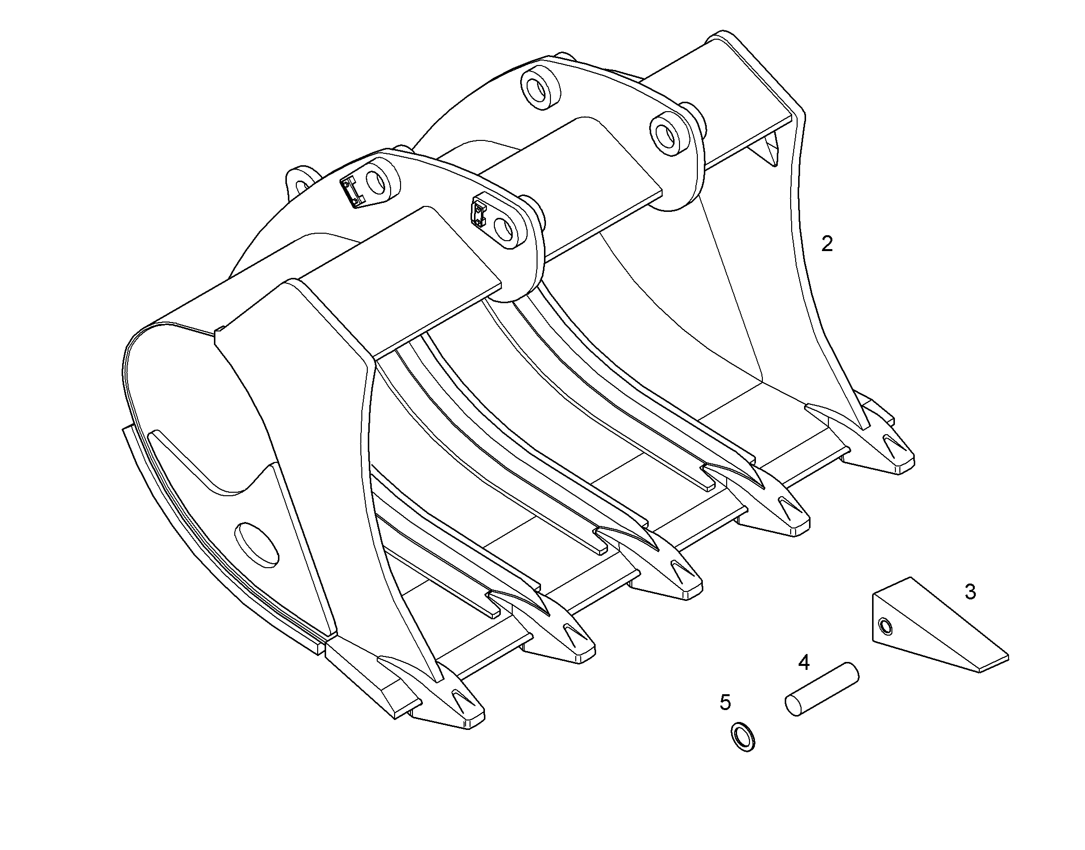 ЛОПАТА ОБРАТНАЯ HD 10082493 LIEBHERR