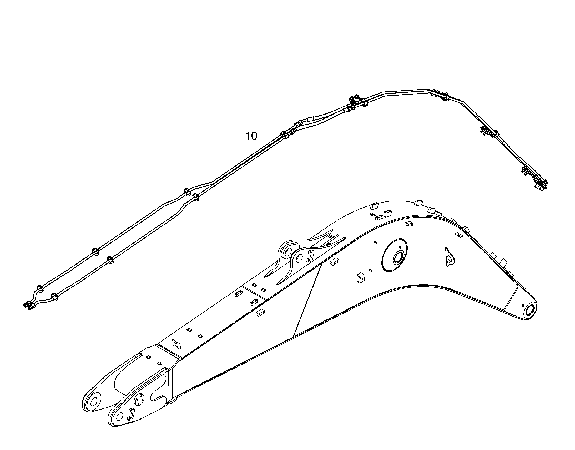 ПРОВОДКА ПРИВОД МЕХ. ПОВОРОТА 10072703 LIEBHERR