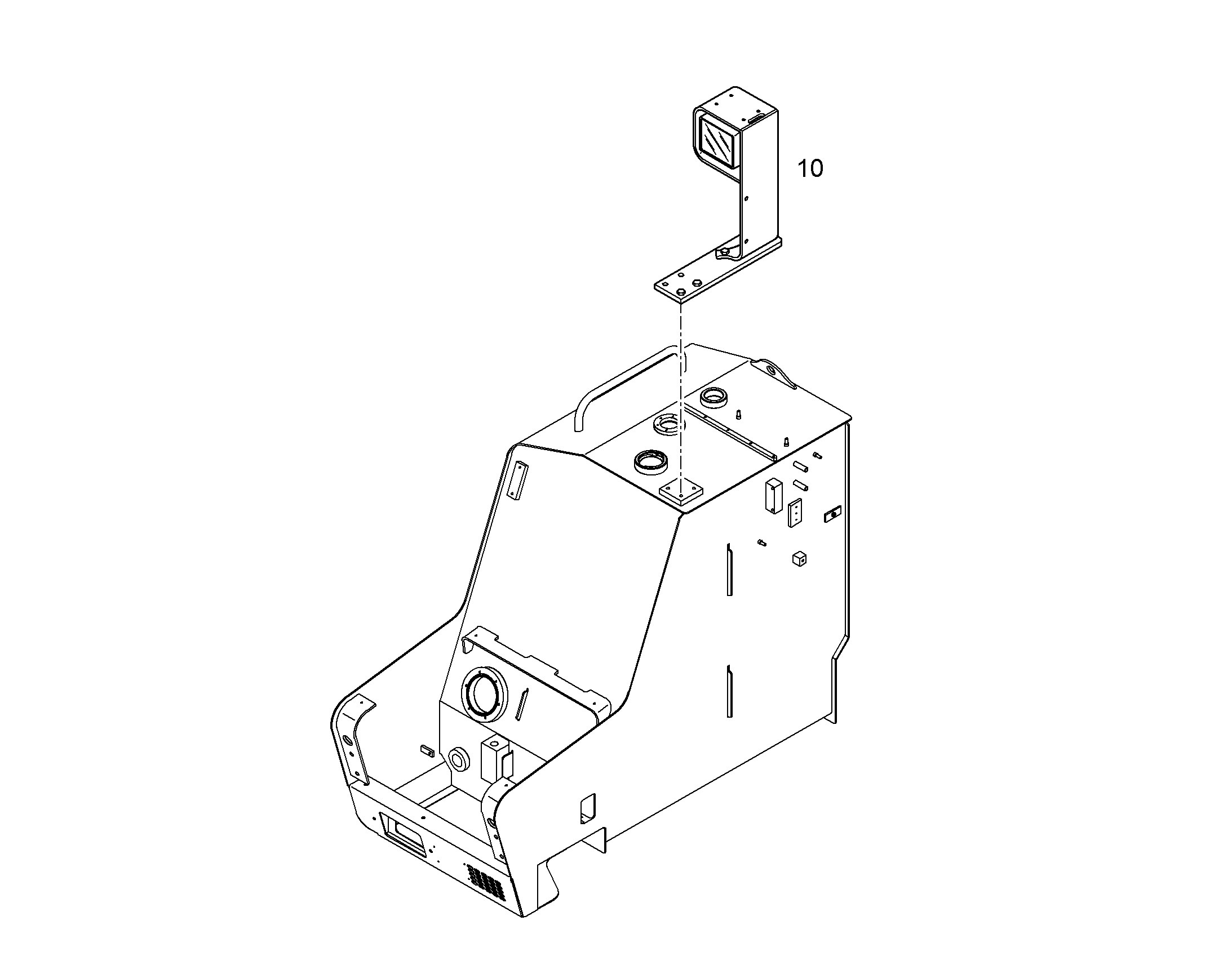 ПРОЖЕКТОР ДОП. НА БАКЕ 1X70W 10080644 LIEBHERR