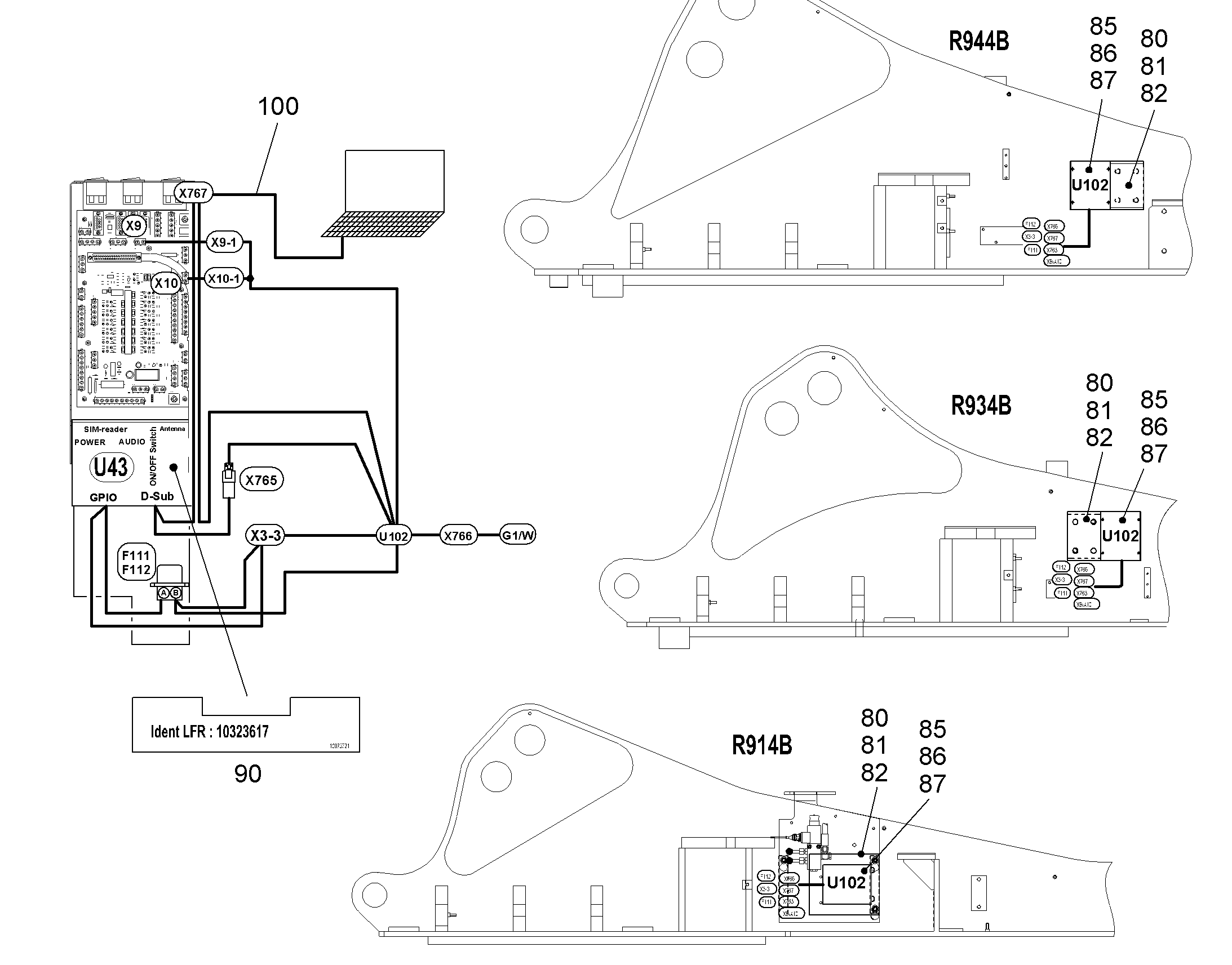 КАБЕЛЬ РЕМКОМПЛЕКТ - 232 9684327 LIEBHERR