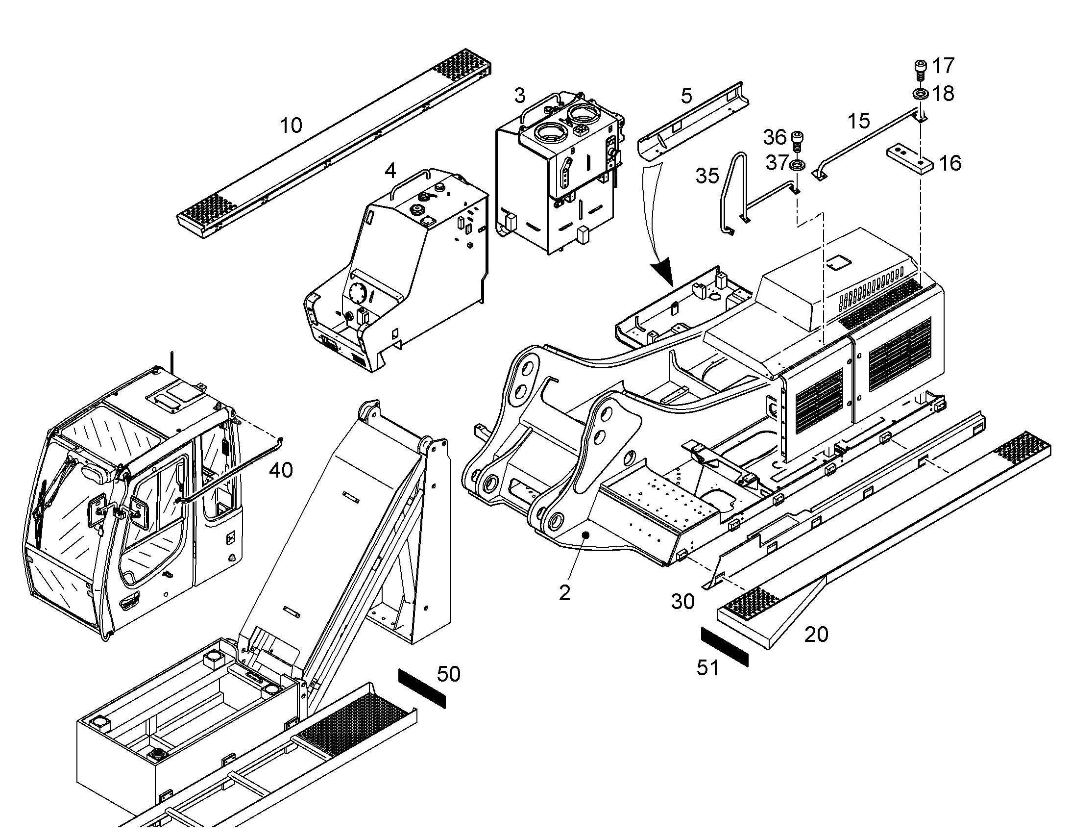 ОБШИВКА ЛЕВАЯ 10080318 LIEBHERR