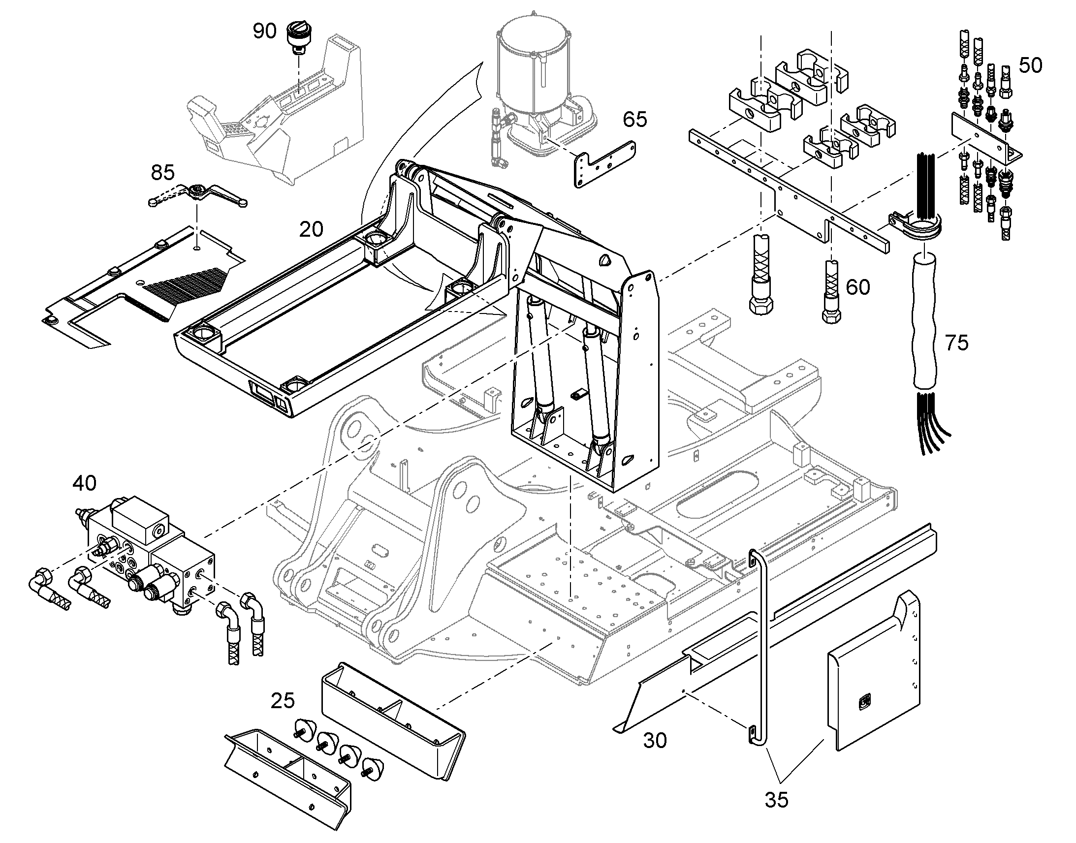 КОМПЛЕКТУЮЩИЕ  ДЕТАЛИ 9597780 LIEBHERR