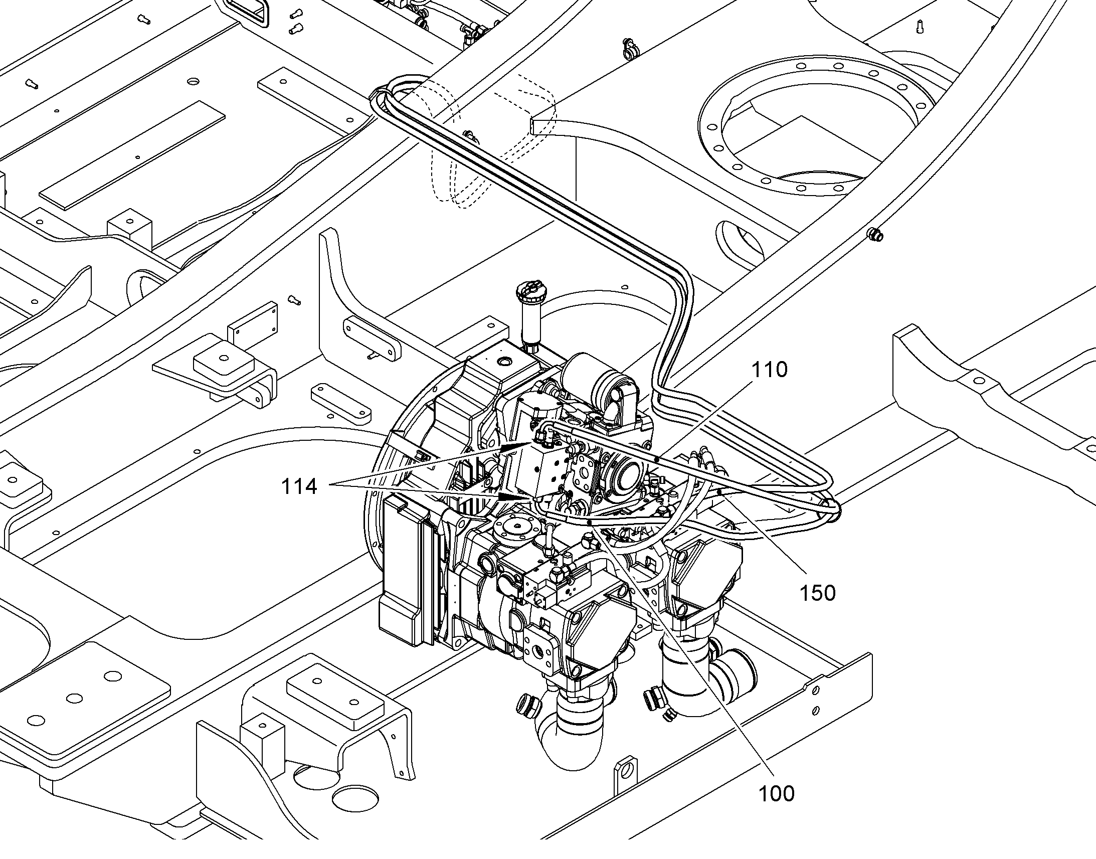ШЛАНГ 10X4200 10300734 LIEBHERR