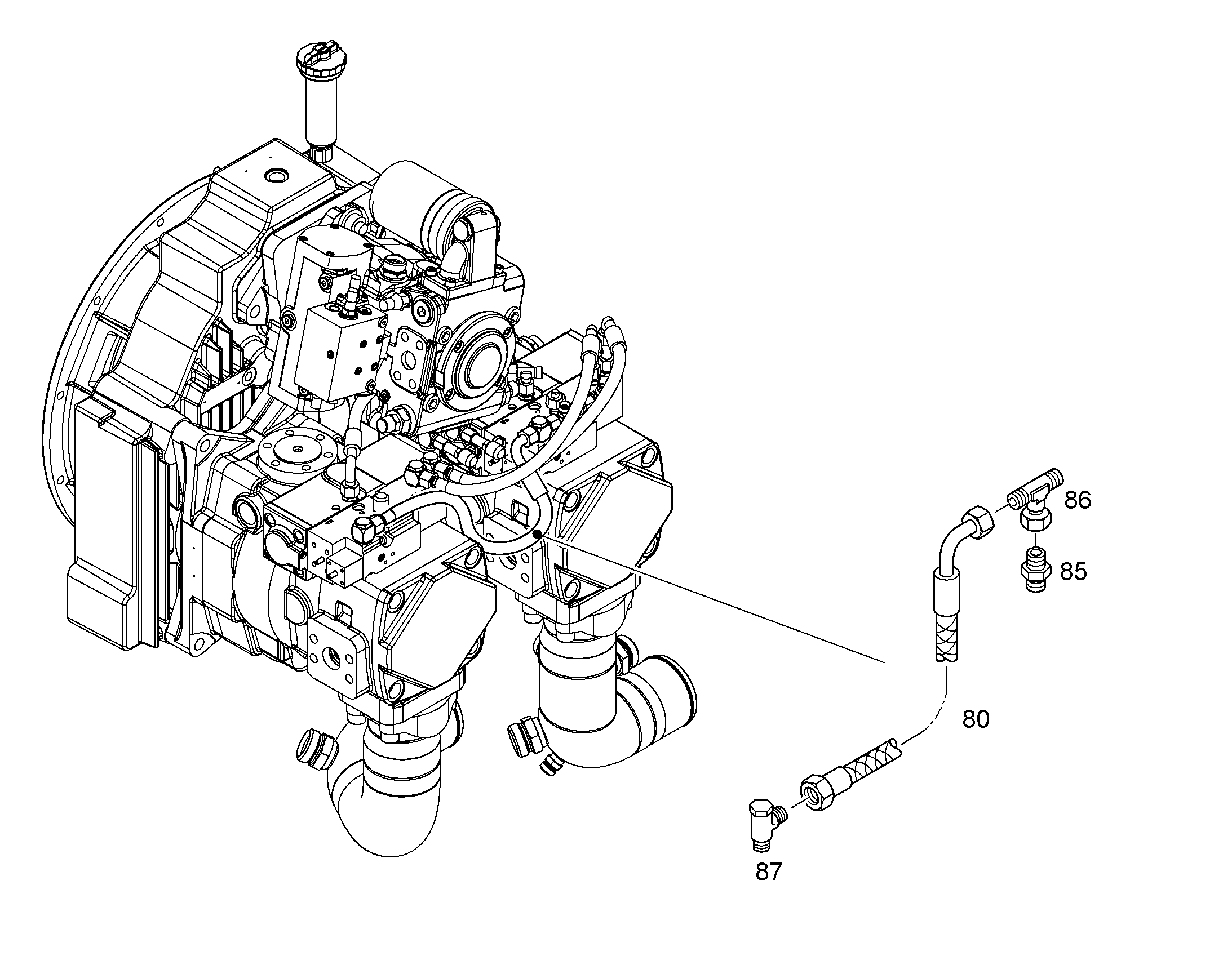 ШЛАНГ УПРАВЛЕНИЯ 10X400 7405397 LIEBHERR