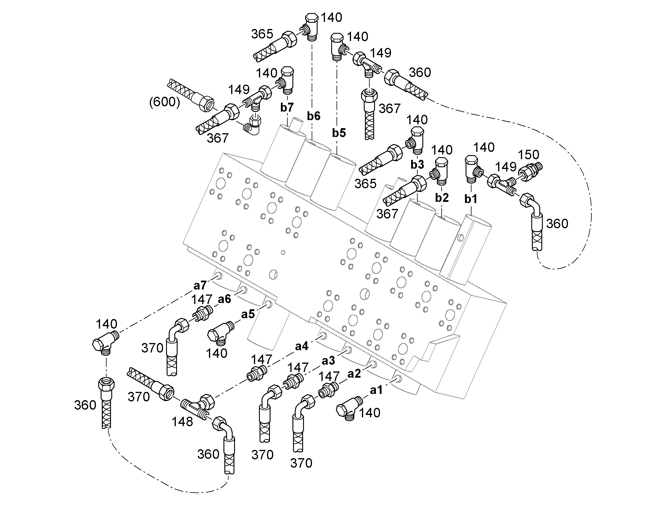 ШЛАНГ 10X4300 10300527 LIEBHERR