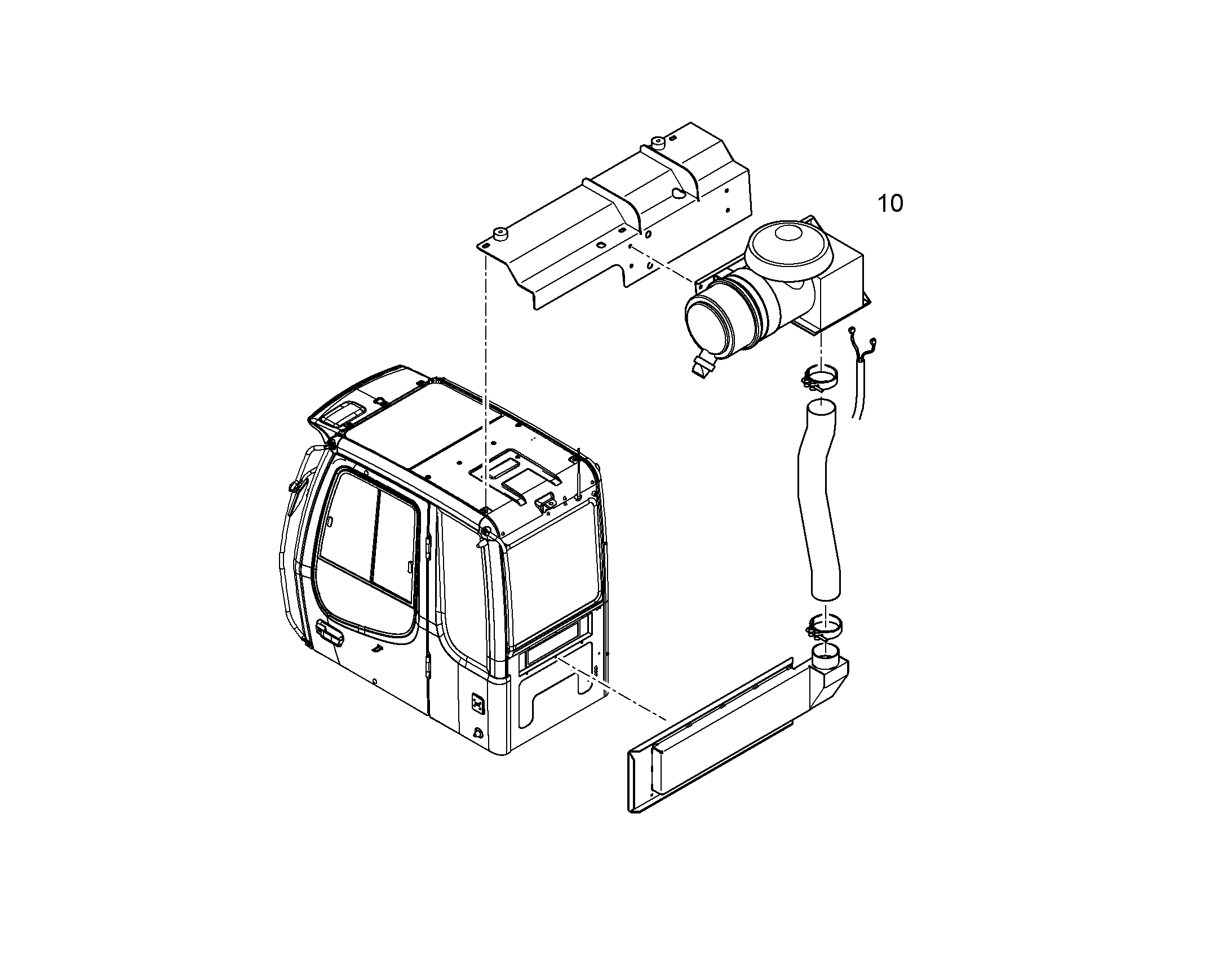 ВЕНТИЛЯЦИЯ ДЛЯ КАБИНЫ VAR.2 10084957 LIEBHERR