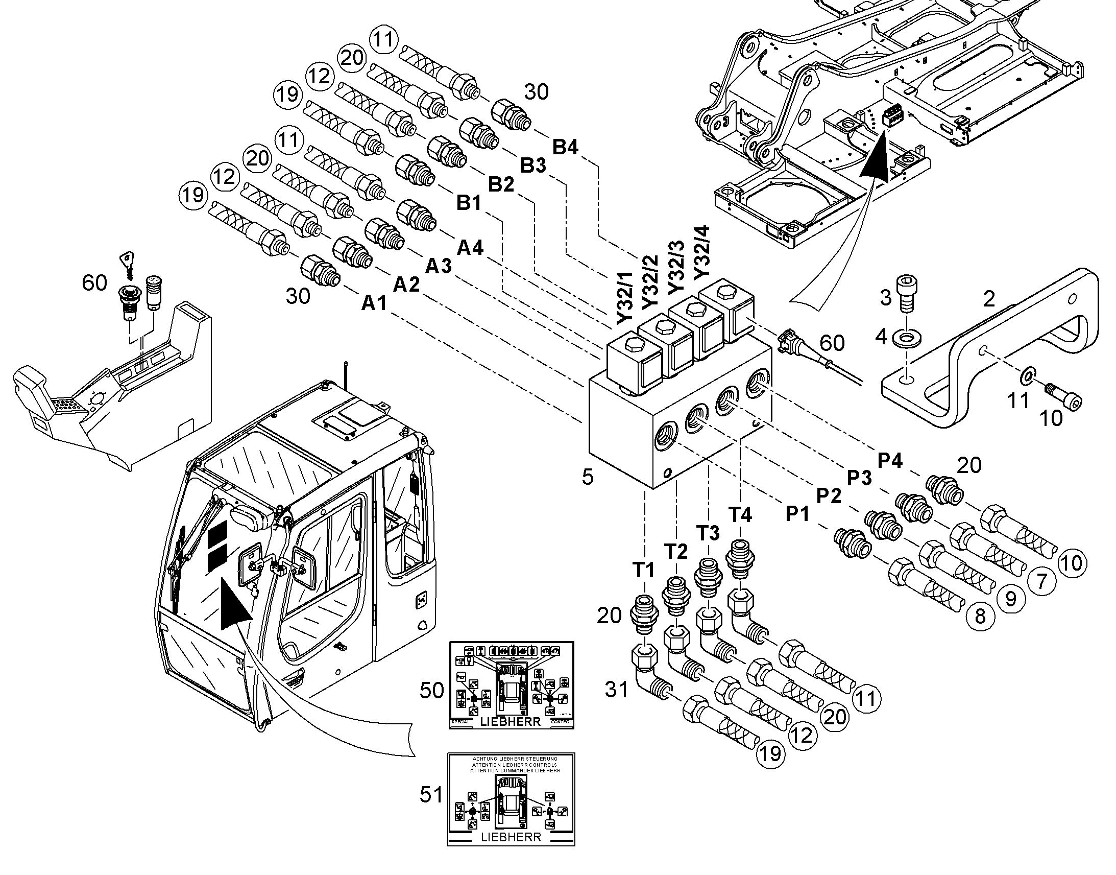 ЩИТ УПРАВЛЕНИЯ 297mmX210mm 10078184 LIEBHERR