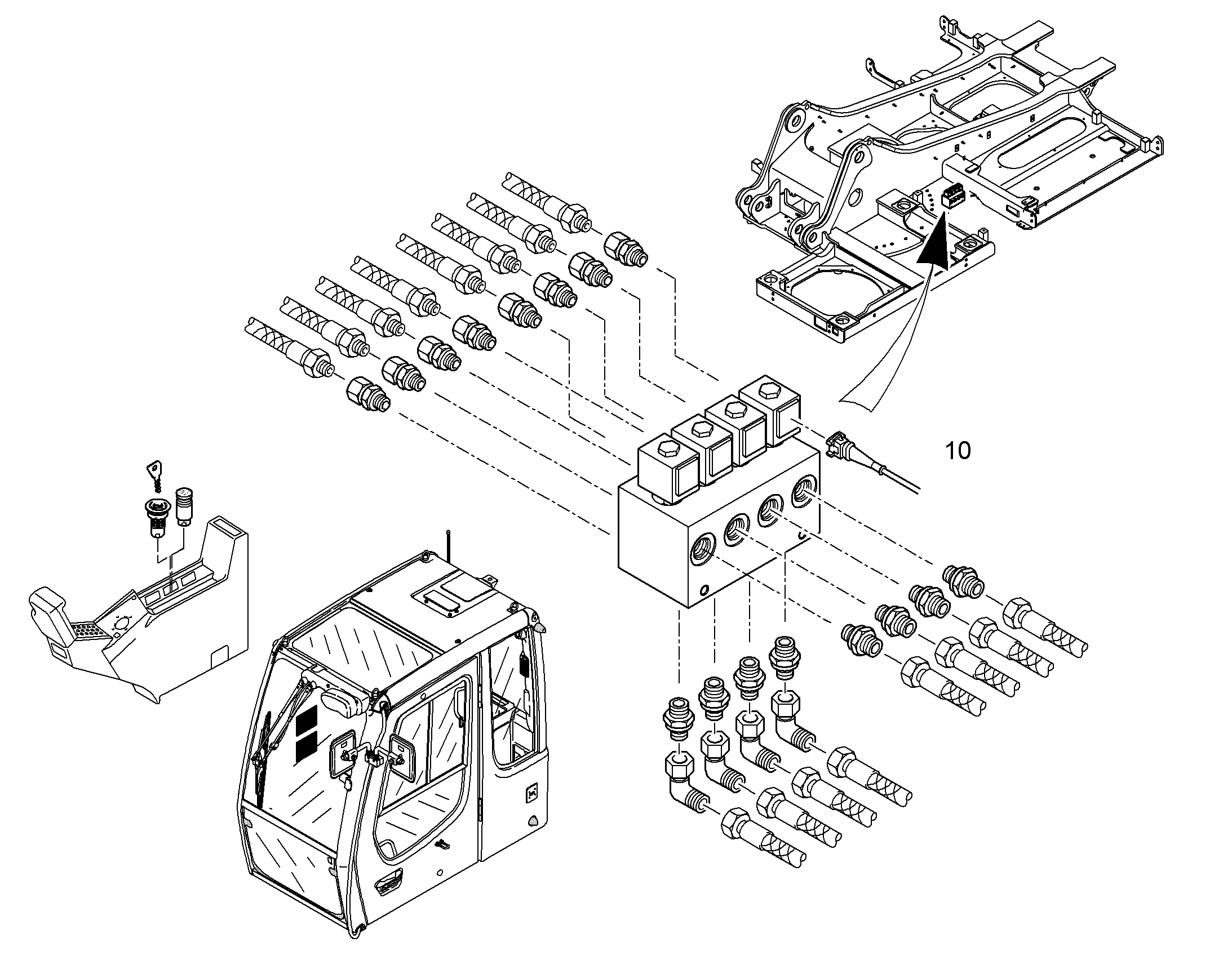 ПЕРЕКЛЮЧЕНИЕ УПРАВЛЕНИЕ 10076280 LIEBHERR