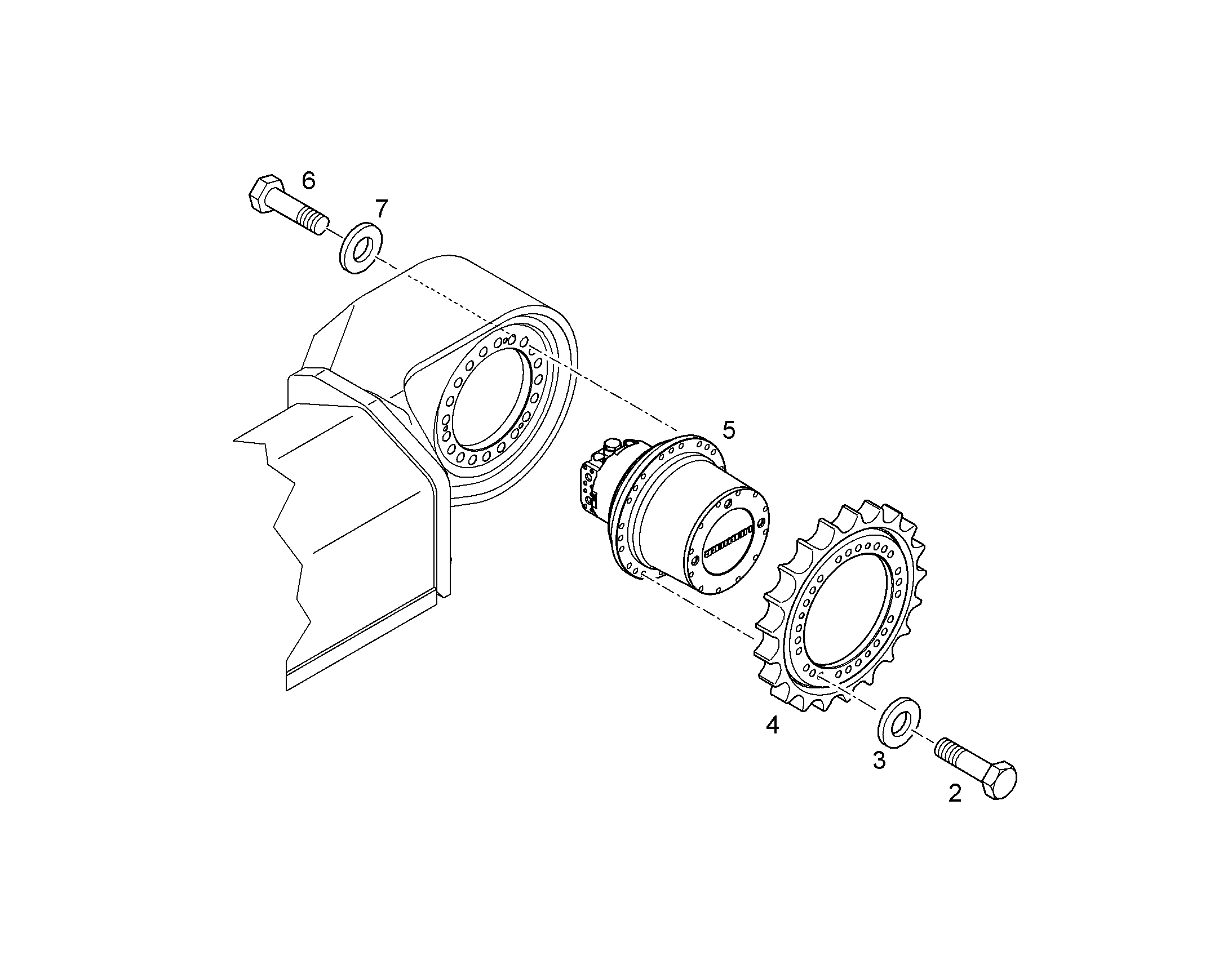 КОЛЕСО ЗВЕЗДОЧКИ B60L 10079711 LIEBHERR