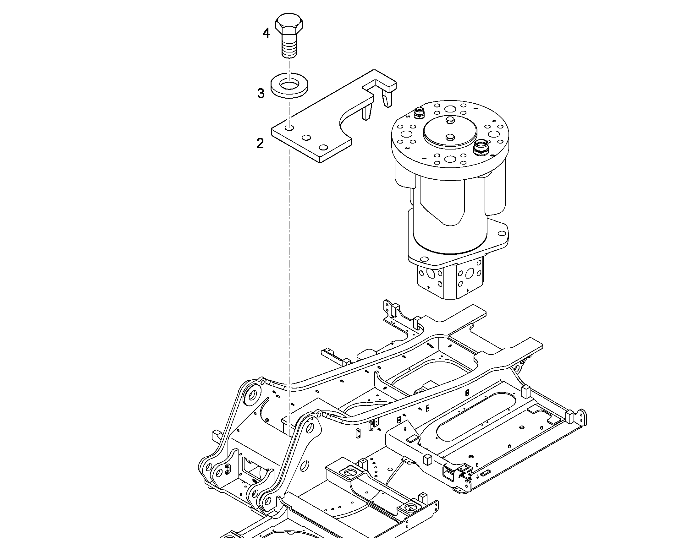 ПОВОДОК, УСТАНОВКА 10368510 LIEBHERR