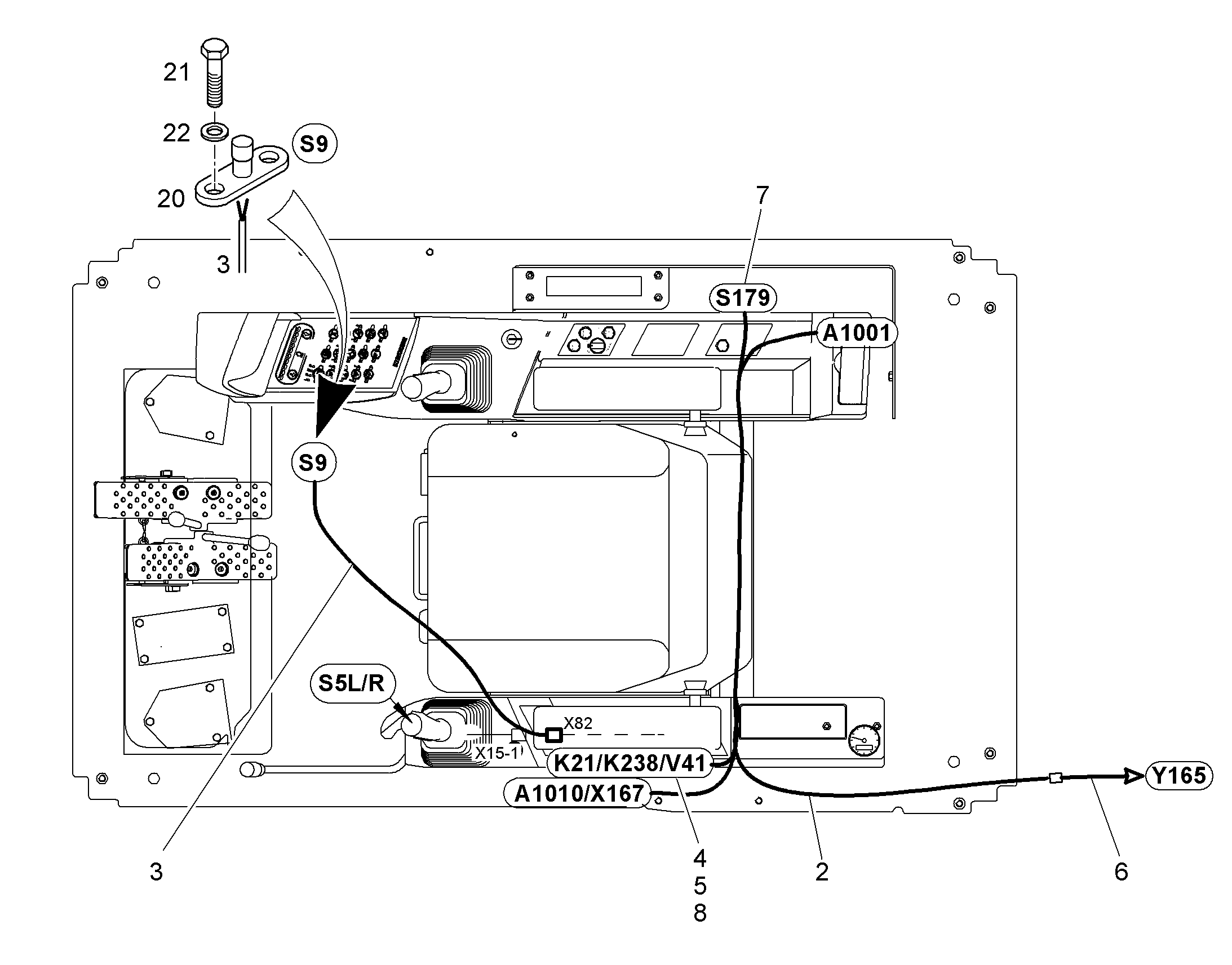 ПЕРЕКЛЮЧАТЕЛЬ В СБОРЕ S179 10093084 LIEBHERR