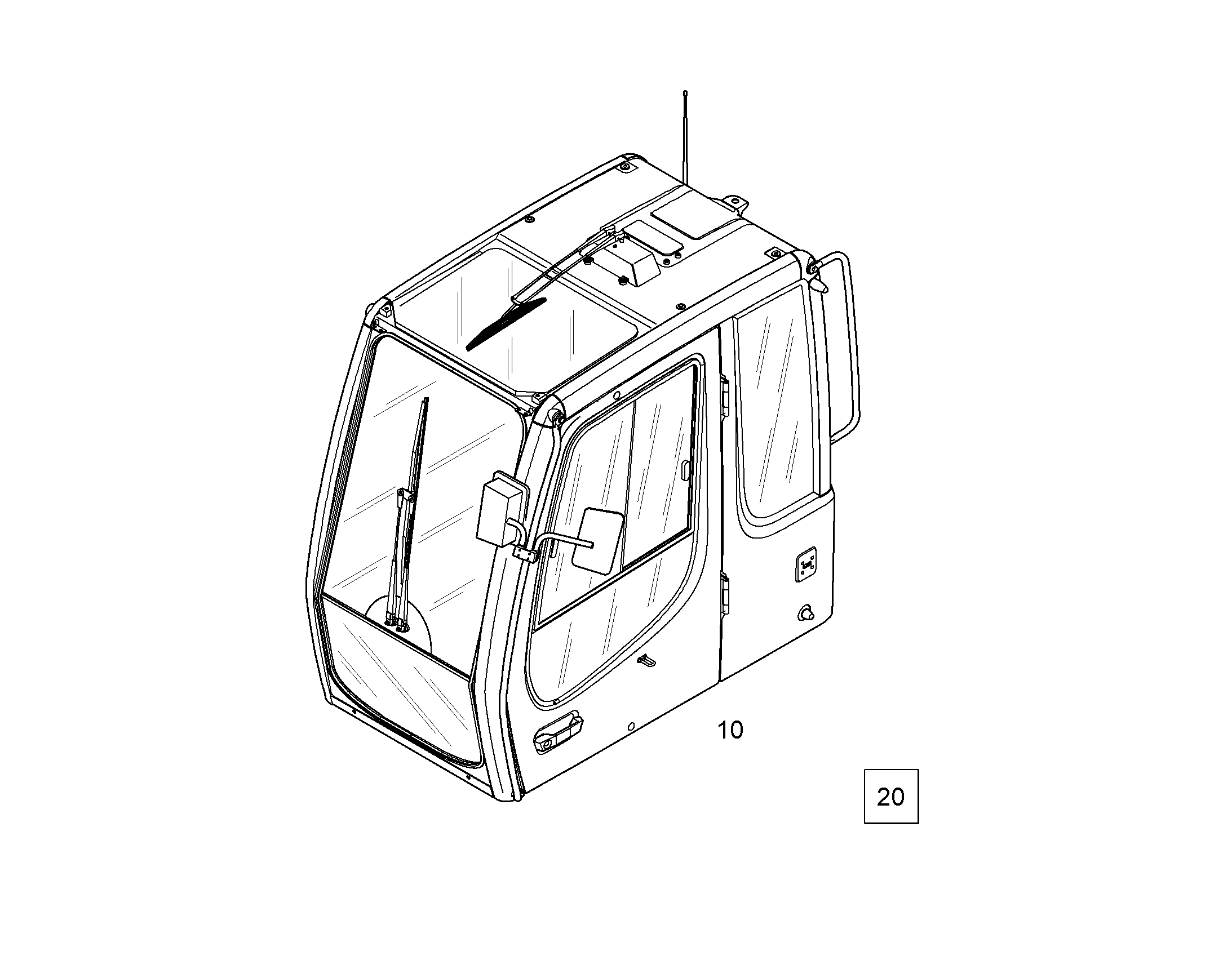КАБИНА СПЕЦИАЛЬНАЯ 10358943 LIEBHERR