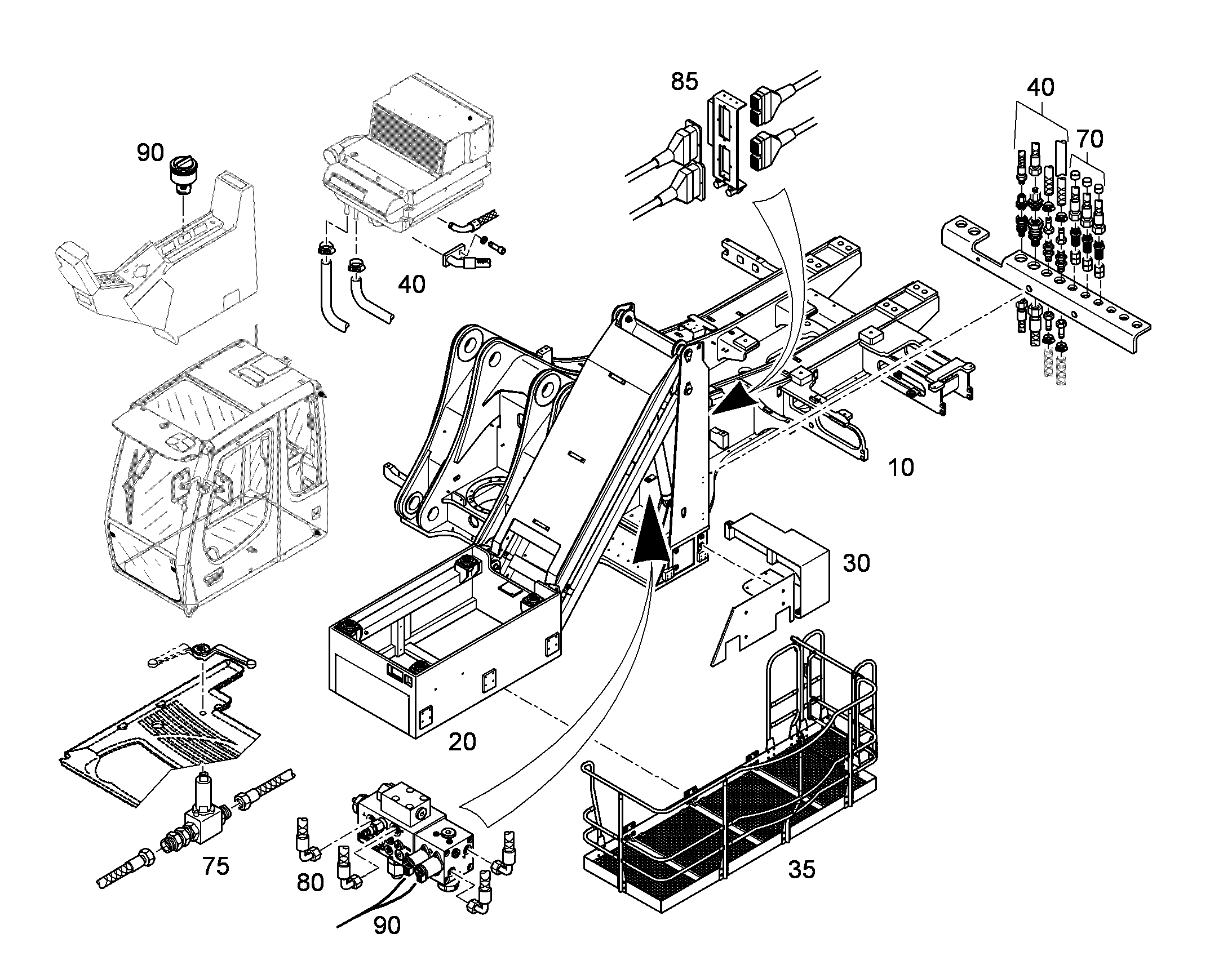 ПОДЪЕМНИК, КОМПЛЕКТ 10089874 LIEBHERR