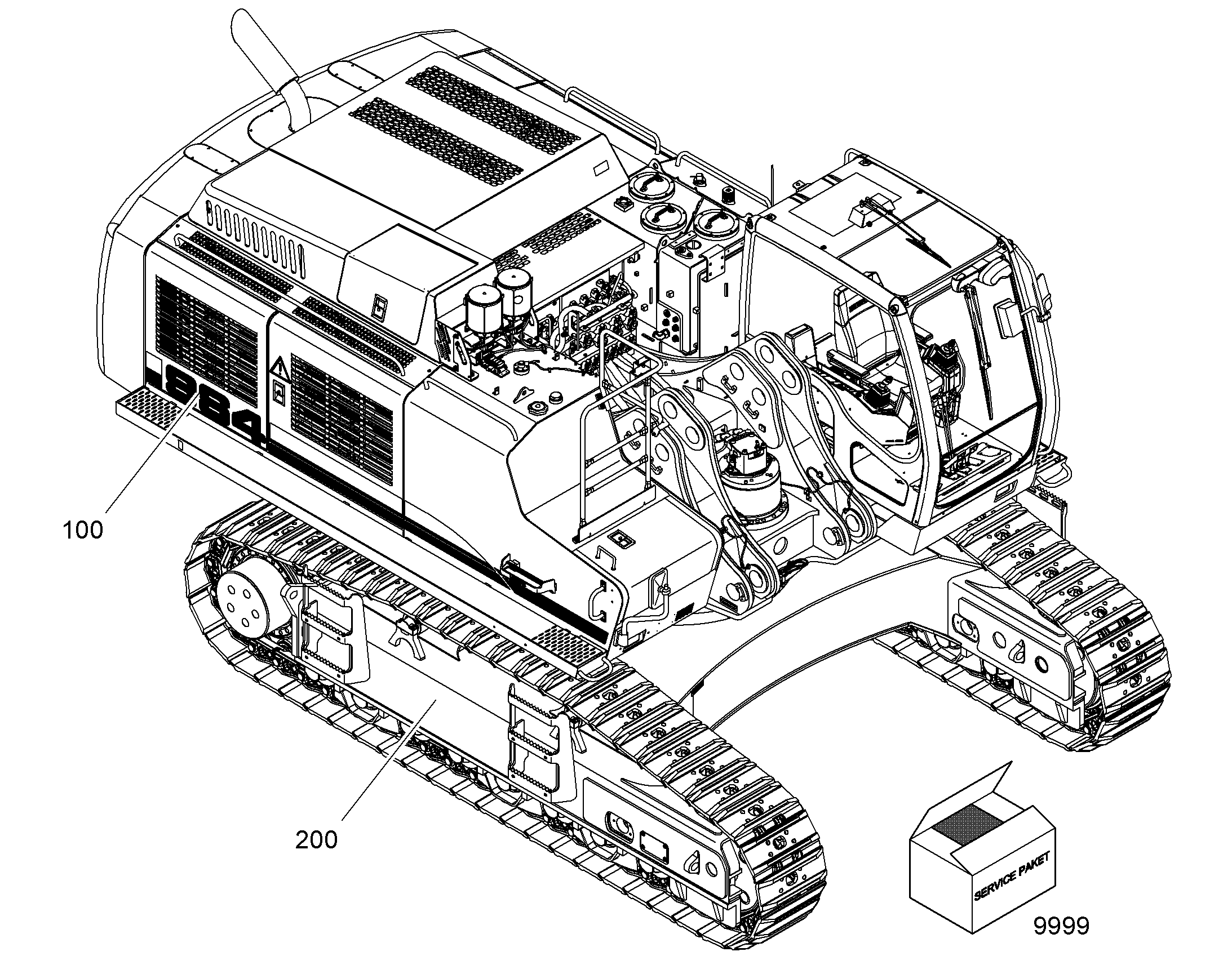 ШАССИ, КОМПЛЕКТ 10092739 LIEBHERR