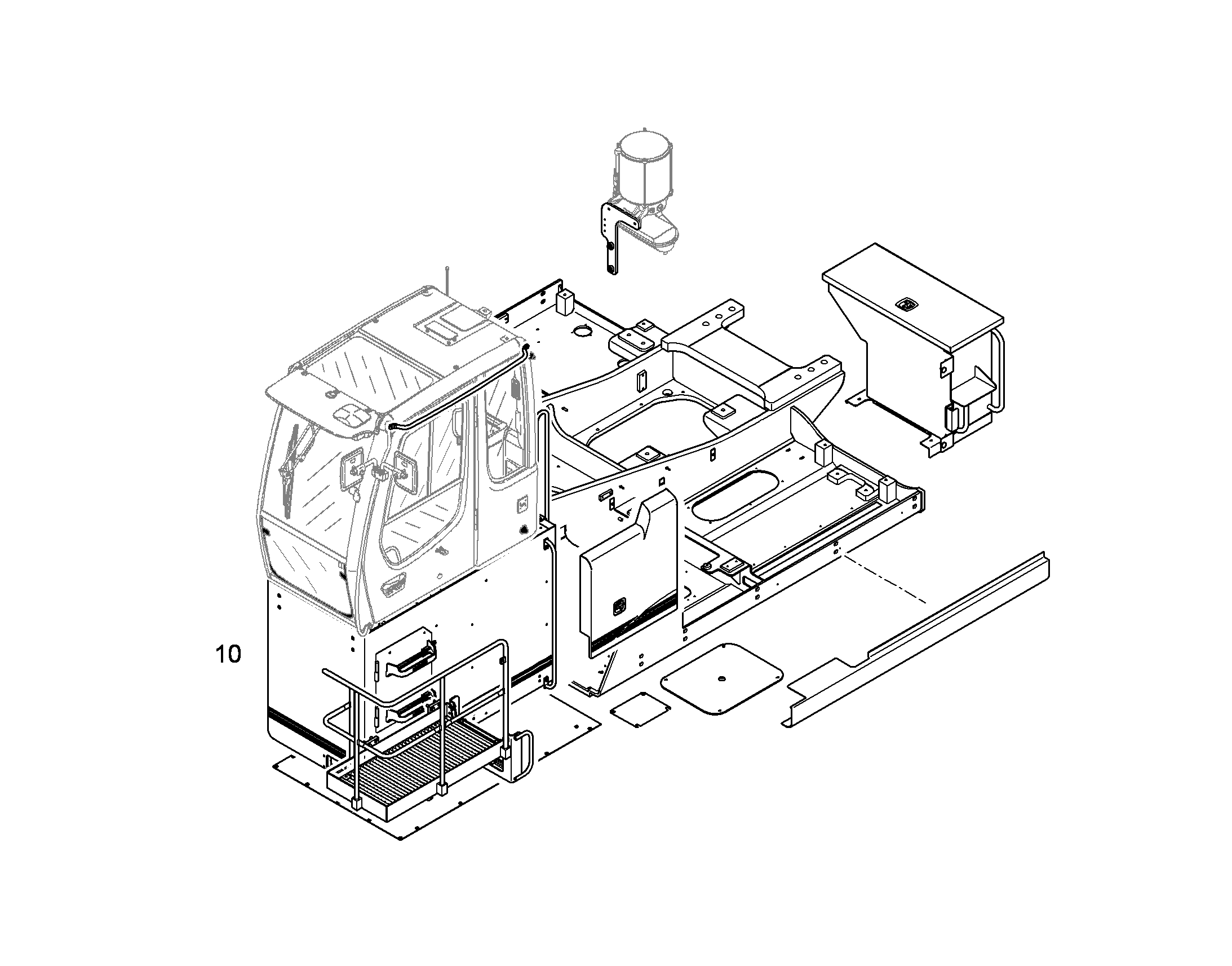 ВОЗВЫШЕНИЕ КАБИНЫ 1200 MM 10084720 LIEBHERR