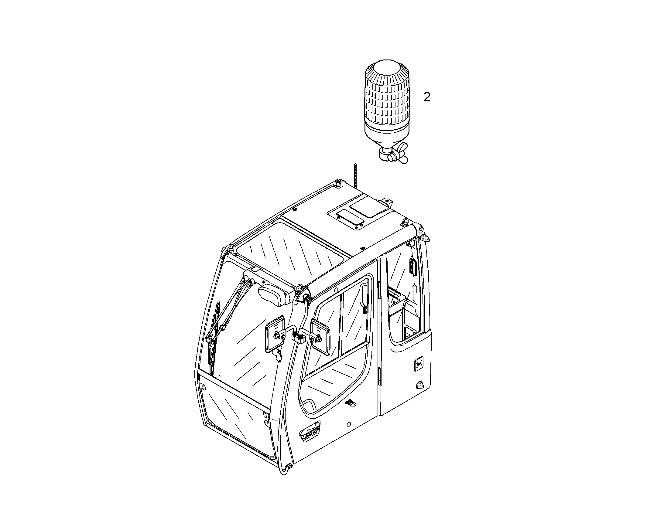 ПРОБЛЕСКОВЫЙ МАЯЧОК 9691683 LIEBHERR