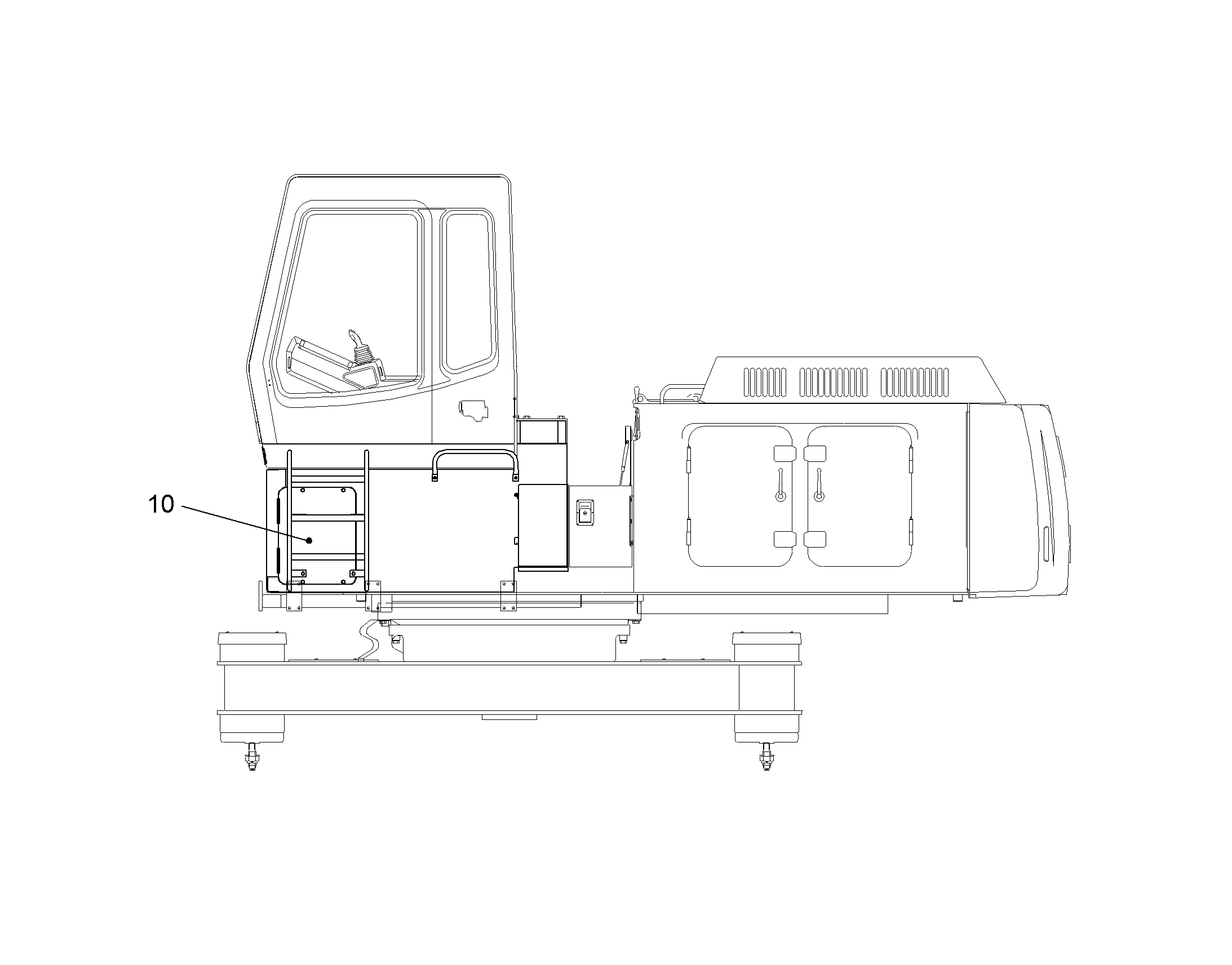 ВОЗВЫШЕНИЕ КАБИНЫ 800MM 10092644 LIEBHERR