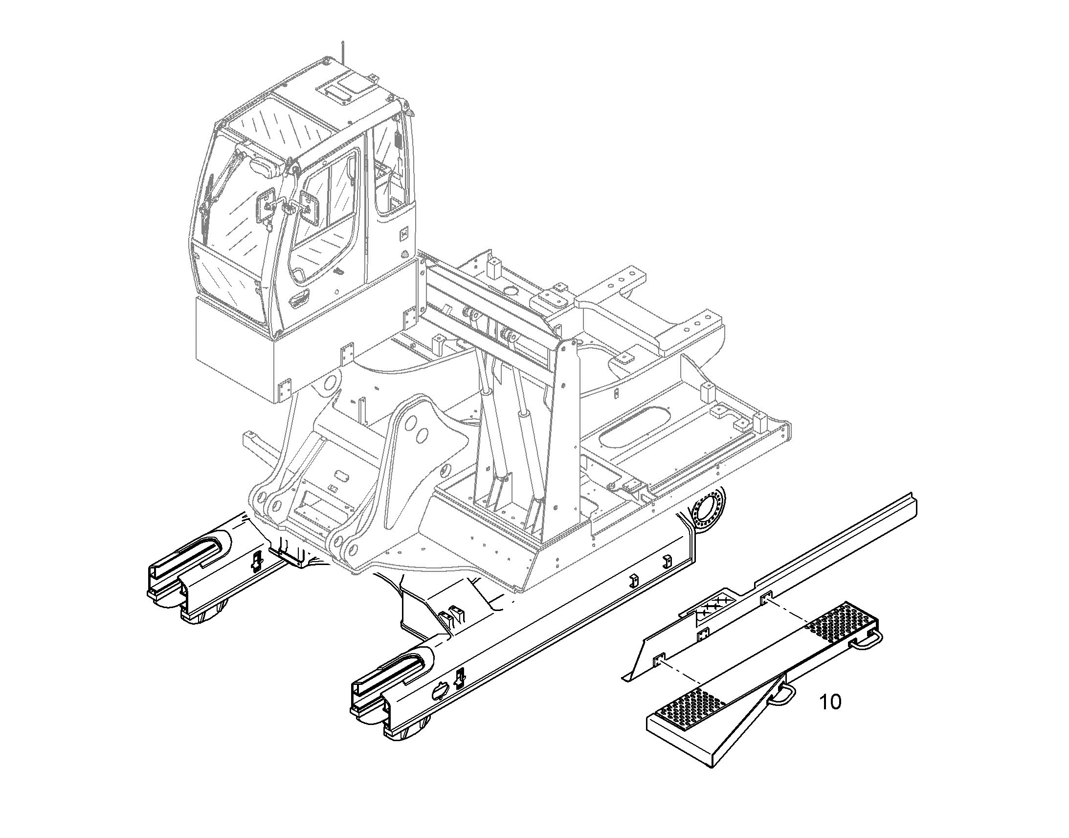 ВХОДНАЯ ЛЕСТНИЦА 10091900 LIEBHERR