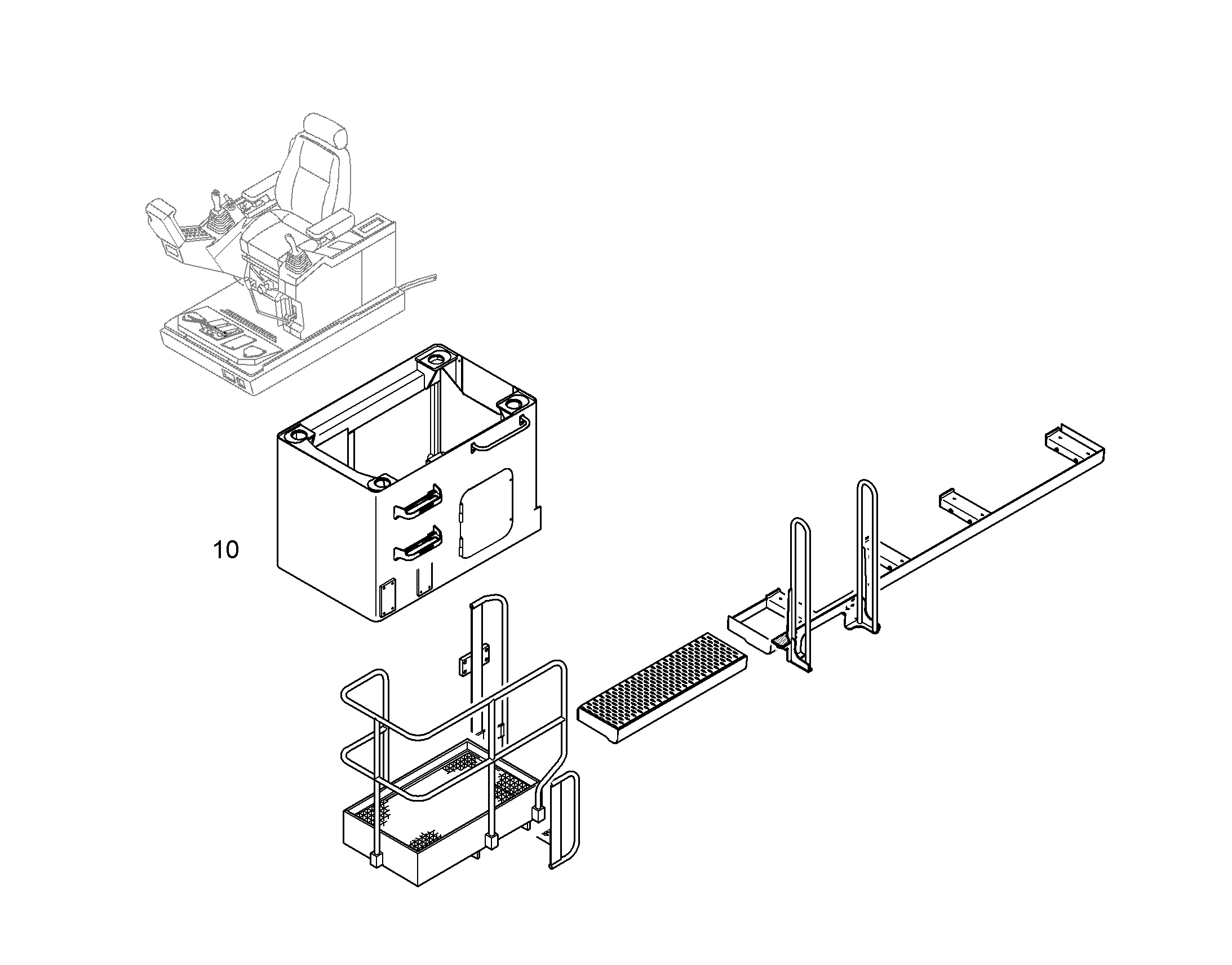 ВОЗВЫШЕНИЕ КАБИНЫ 1200MM 10498155 LIEBHERR
