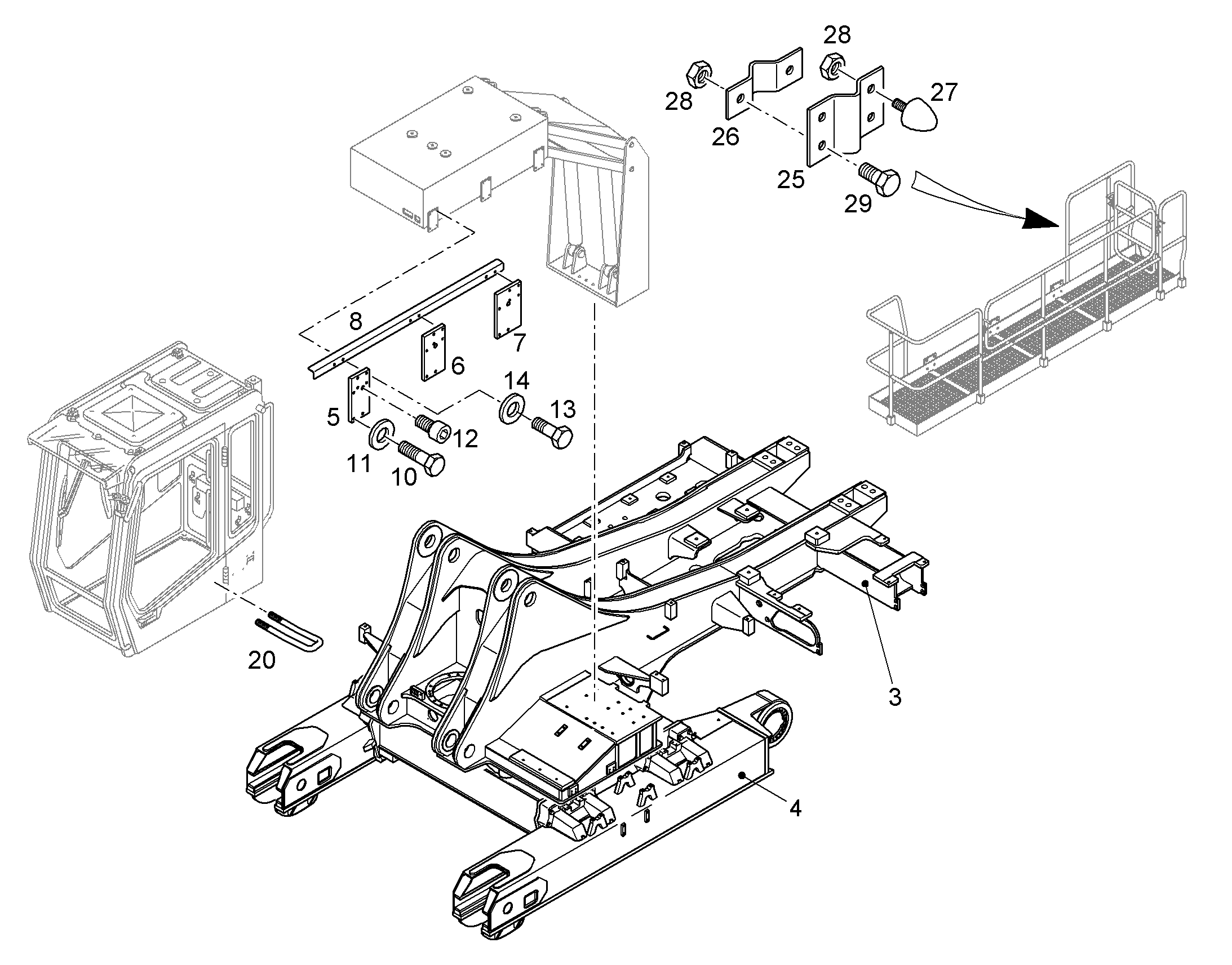 ПЕРЕОБОРУД. ПОВОР. ПЛАТФОРМЫ 10094969 LIEBHERR