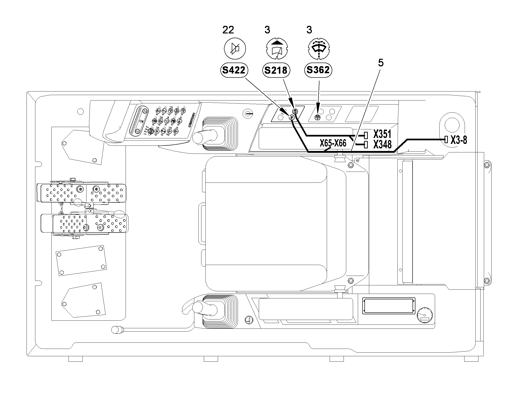 ПЕРЕКЛЮЧАТЕЛЬ В СБОРЕ S422 10379329 LIEBHERR