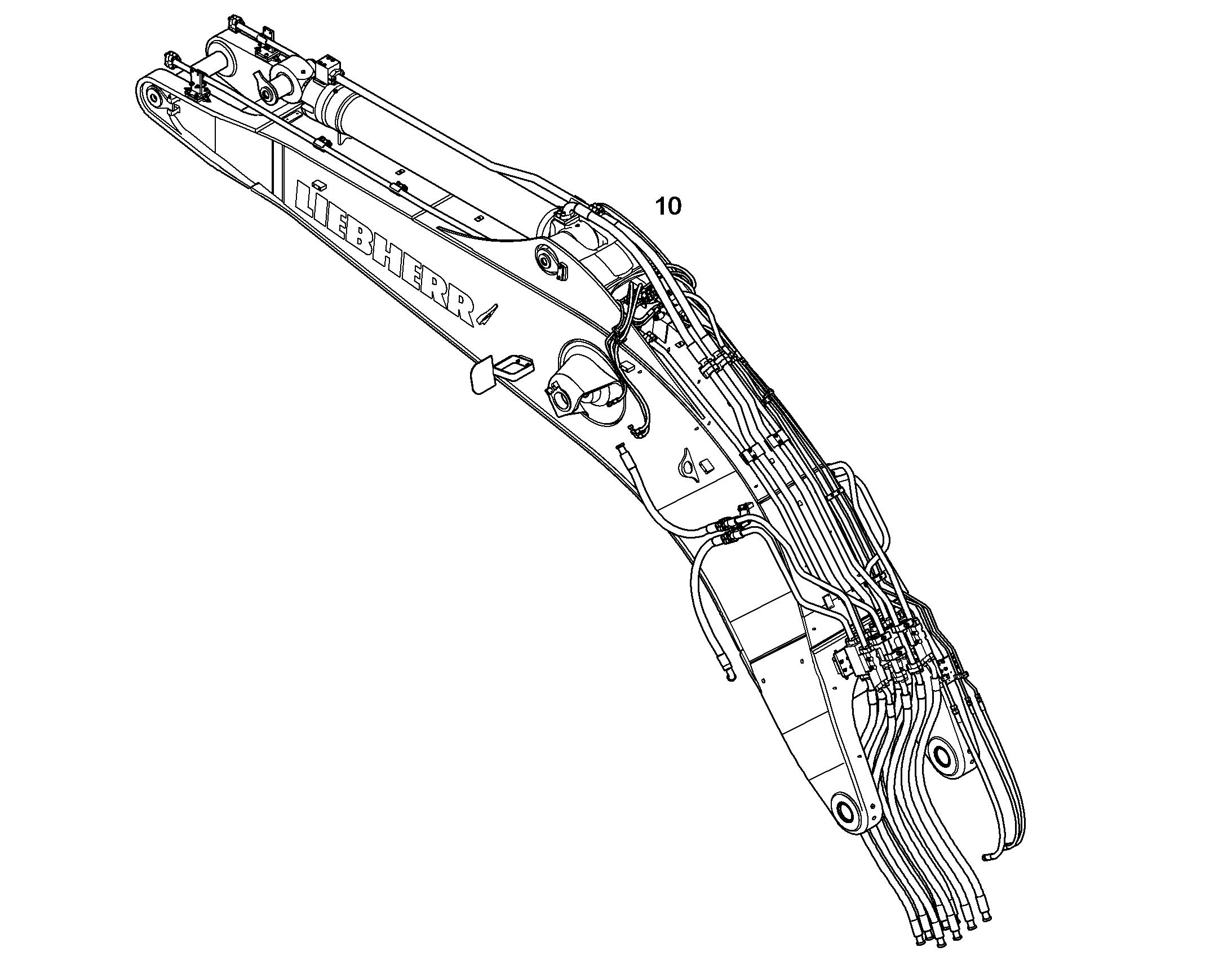 СТРЕЛА ОДНОКОРПУСНАЯ 10,00M 10054921 LIEBHERR