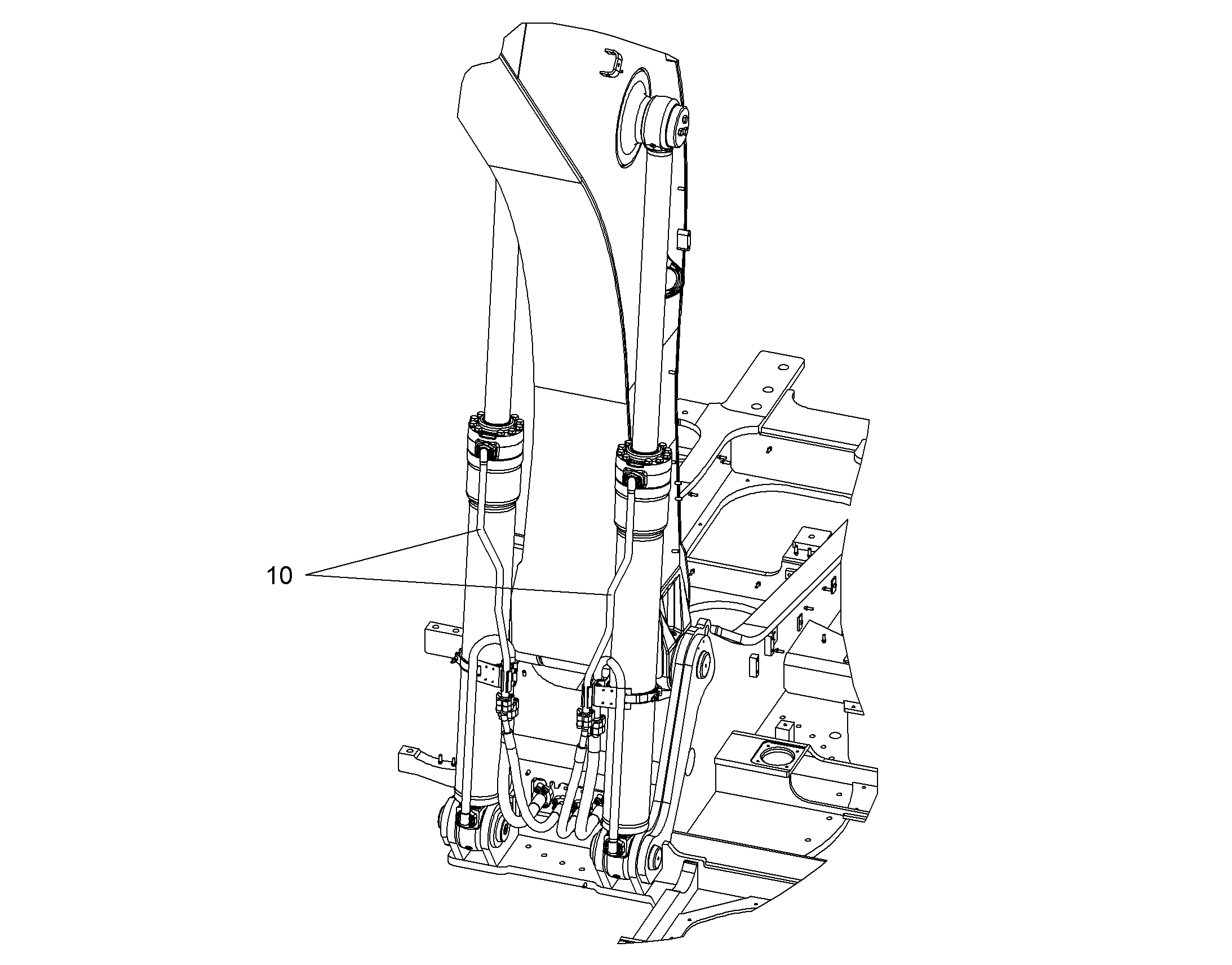 ЦИЛИНДР ПОДЪЕМНЫЙ 10074133 LIEBHERR