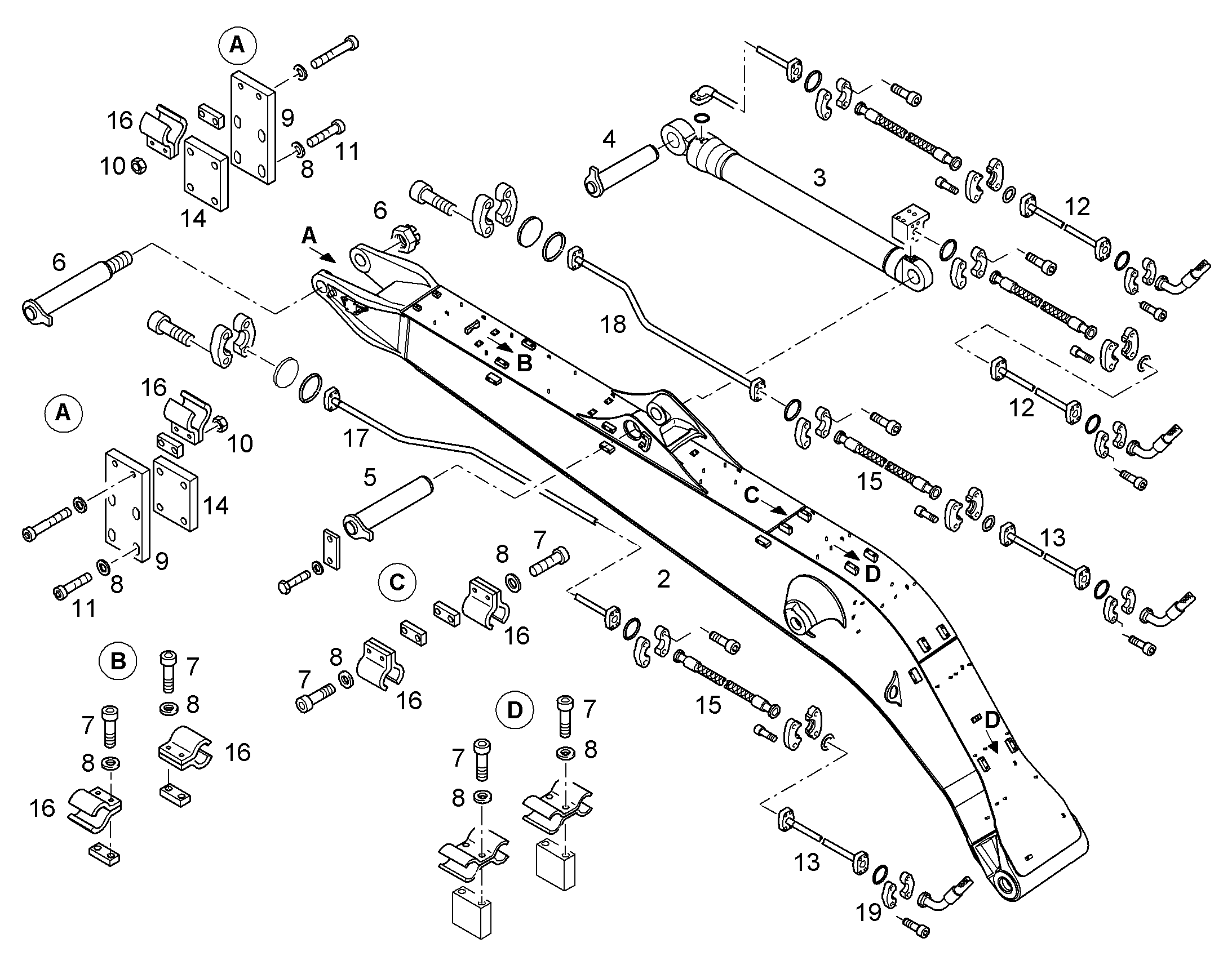 ПРОВОДКА МОНТАЖ AHS 10084639 LIEBHERR