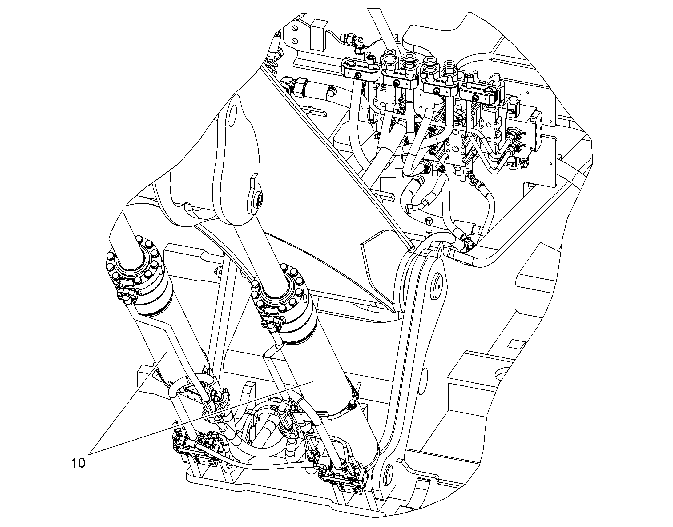 ЦИЛ-Р ПОДЪЕМА С АВАР.АРМАТУРОЙ 10094297 LIEBHERR